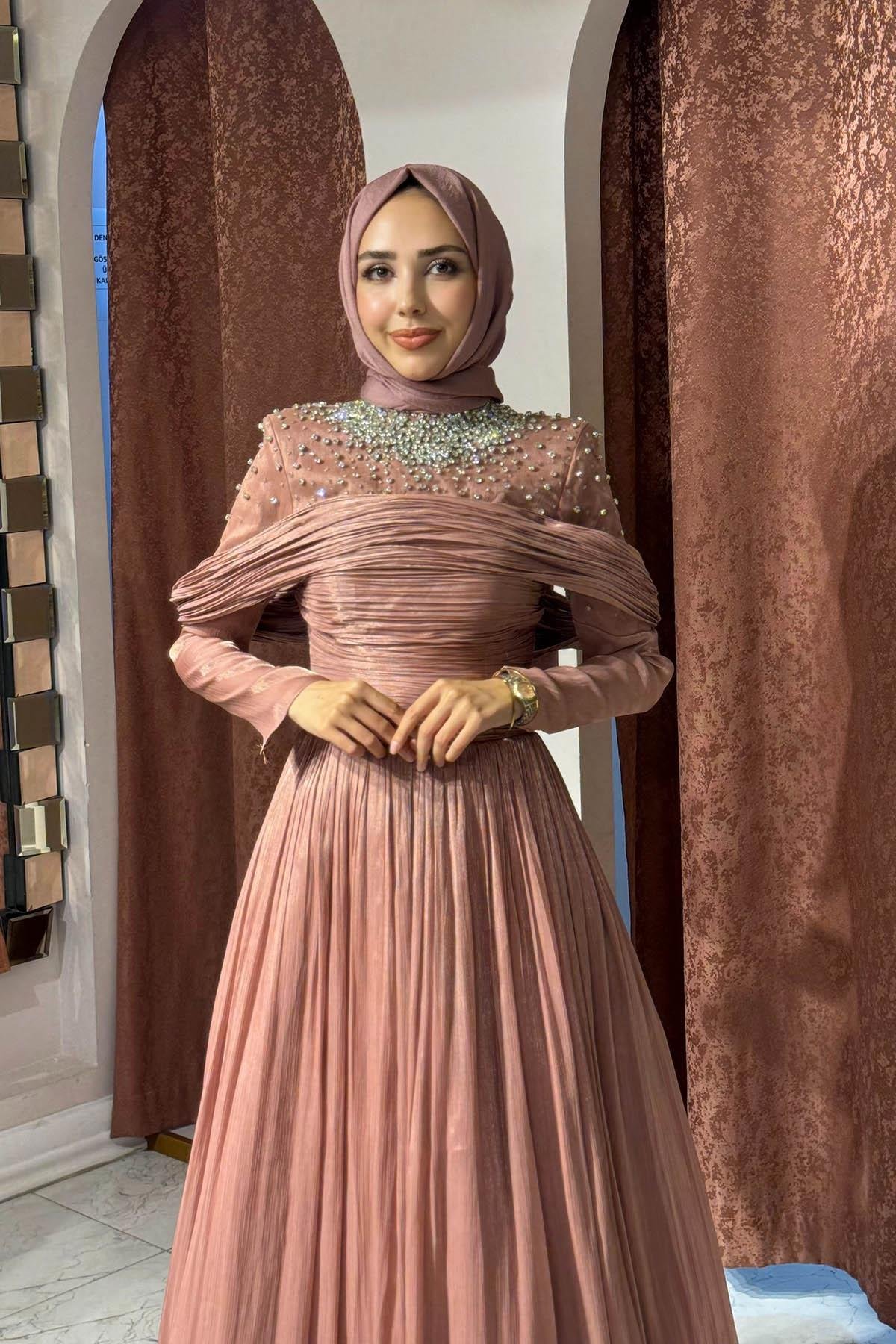 KENZEL Abiye 25207A Gül Kurusu