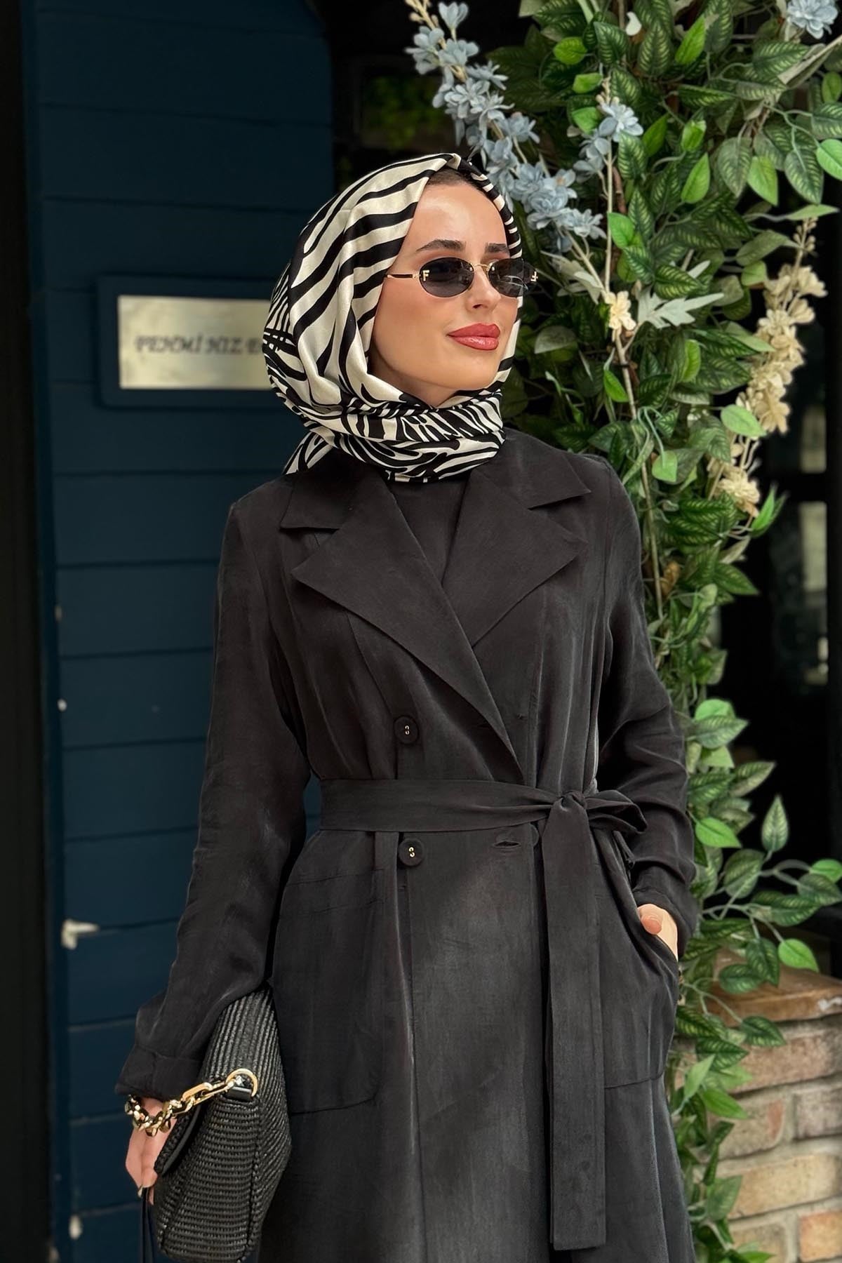 MİSS DALİDA Cupro Kap 2268327 Siyah