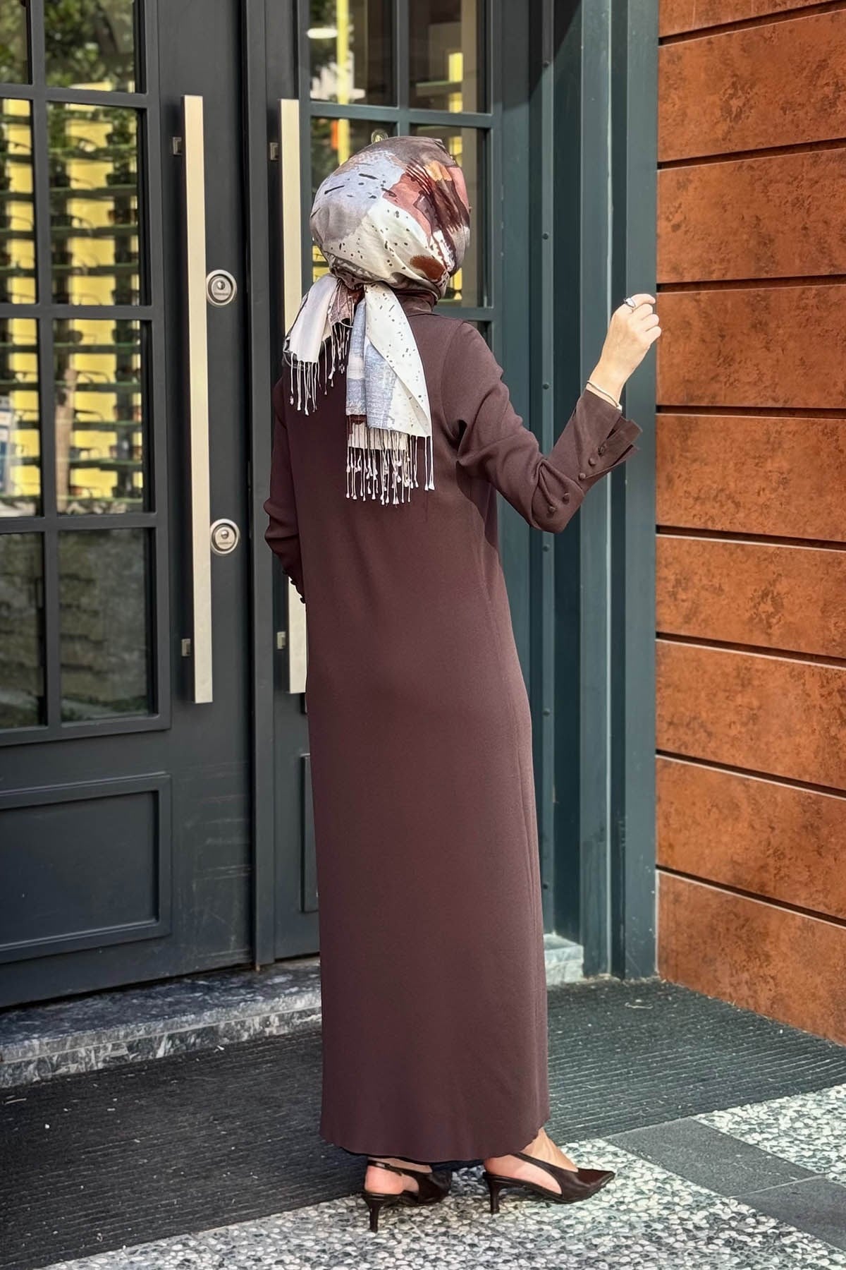 MİSS DALİDA Elbise 3264004 Kahverengi