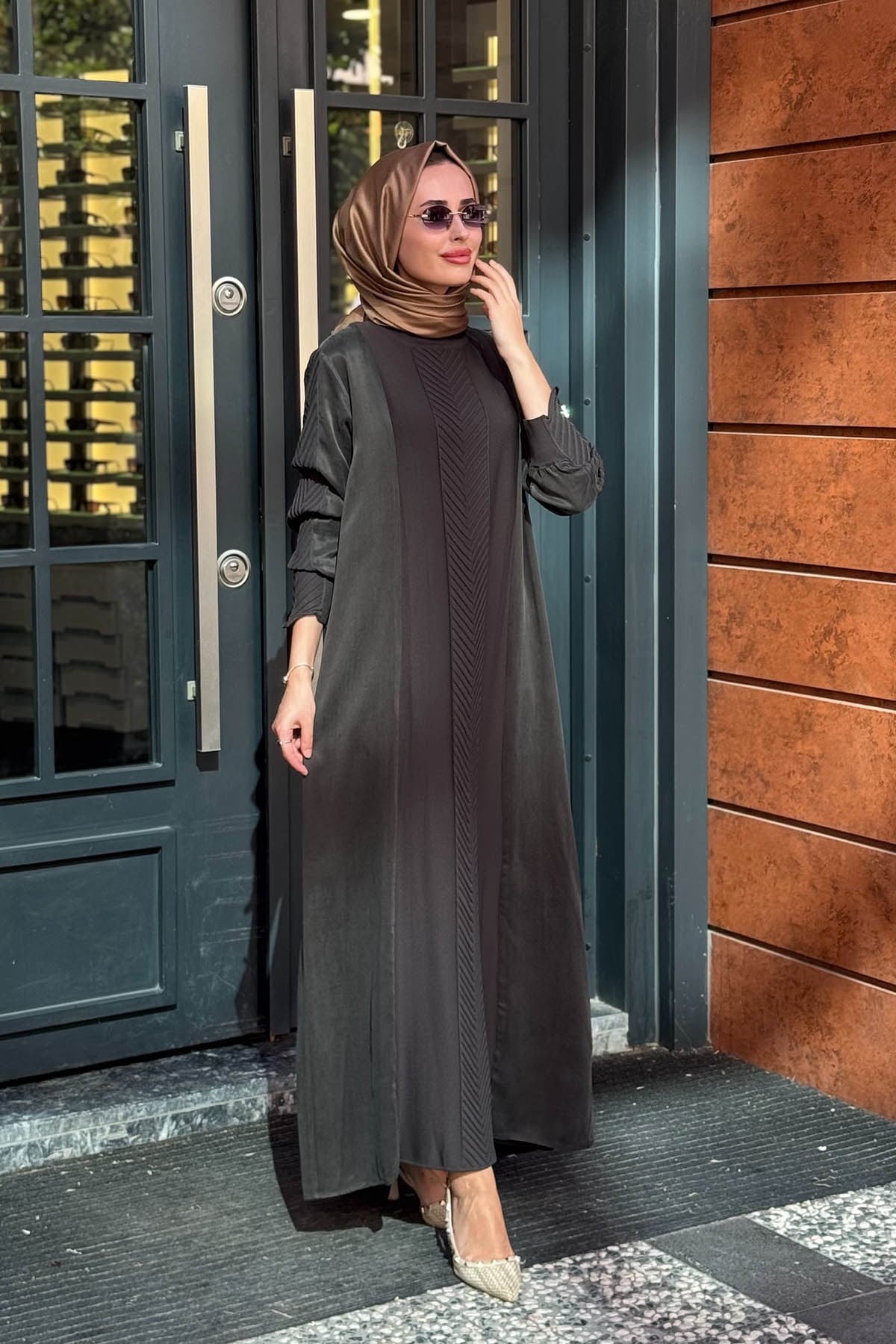 MİSS DALİDA Elbise 3264008 Koyu Haki