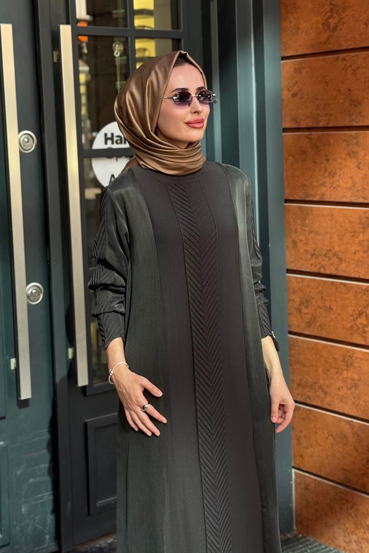 MİSS DALİDA Elbise 3264008 Koyu Haki