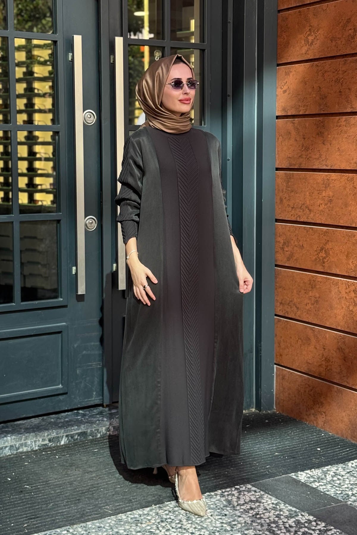 MİSS DALİDA Elbise 3264008 Koyu Haki