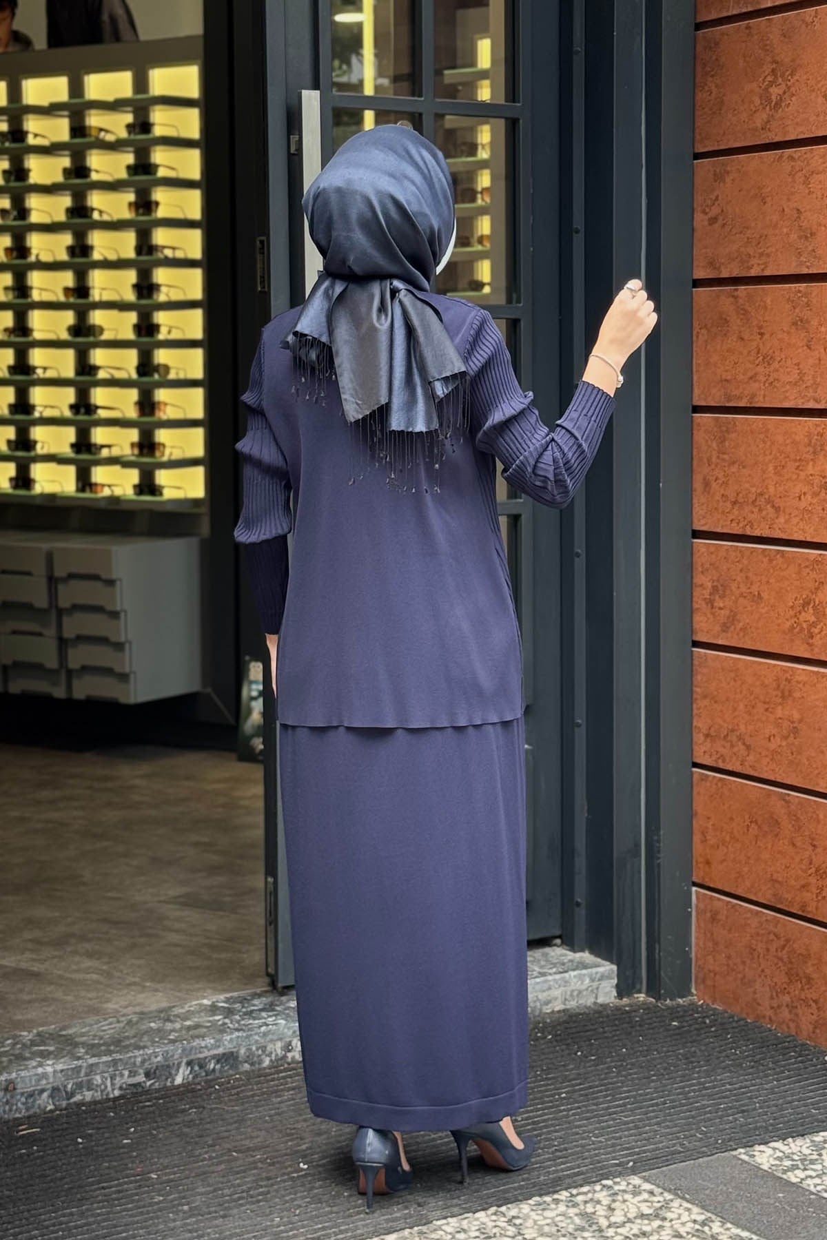 MİSS DALİDA Elbise Hırka Takım 3260001 Lacivert