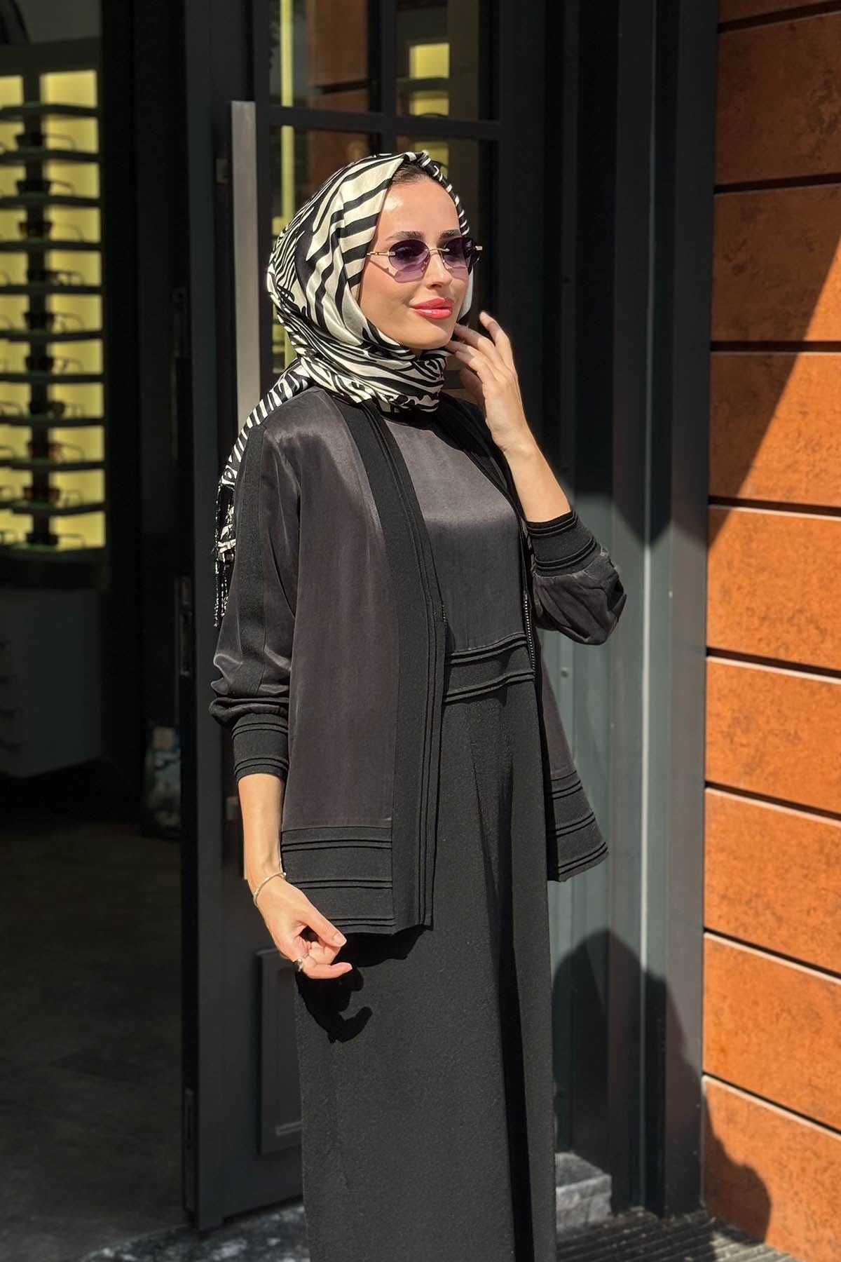 MİSS DALİDA Elbise Hırka Takım 3260801 Siyah