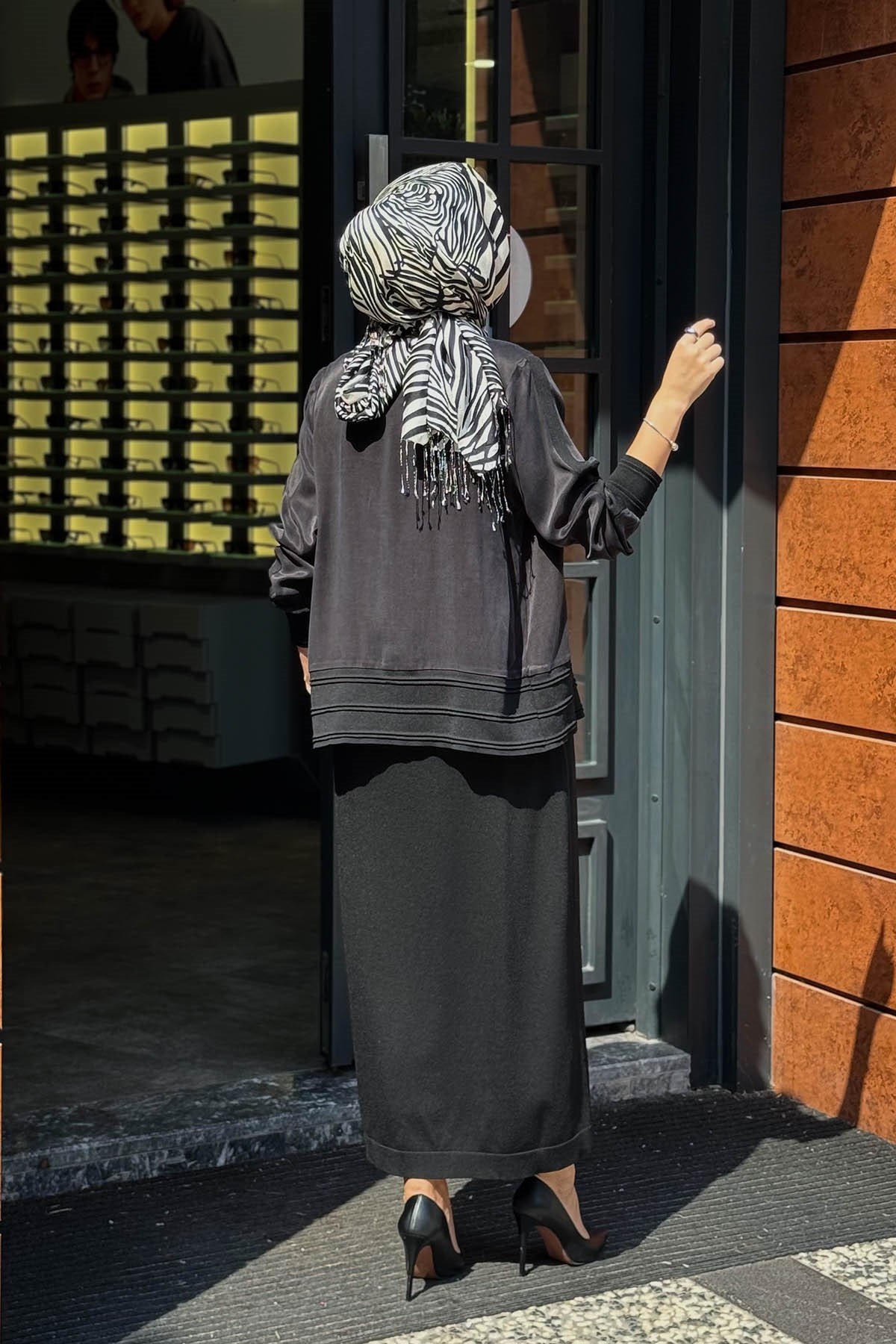 MİSS DALİDA Elbise Hırka Takım 3260801 Siyah
