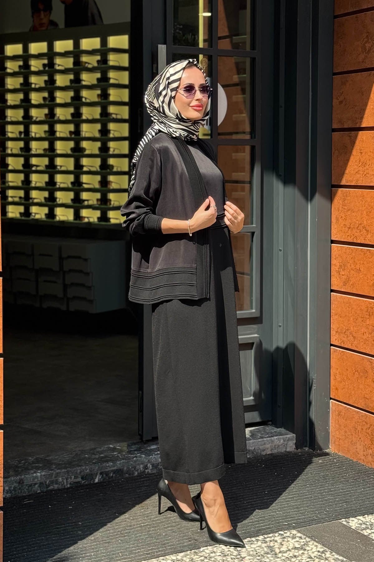 MİSS DALİDA Elbise Hırka Takım 3260801 Siyah