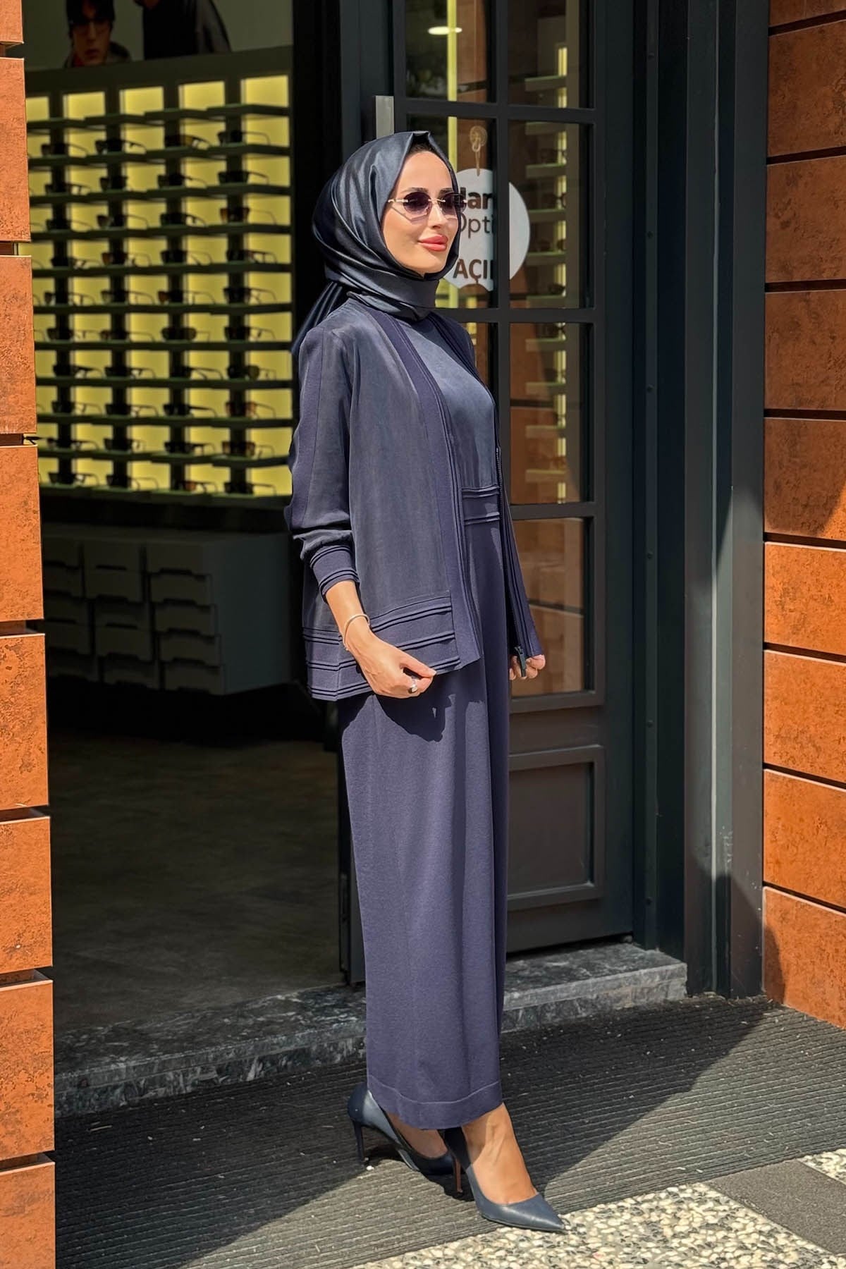 MİSS DALİDA Elbise Hırka Takım 3260801 Lacivert
