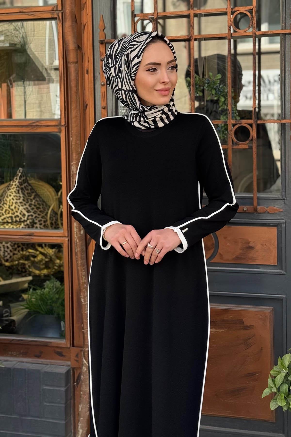MİSS DALİDA Elbise T25Y-4003 Siyah