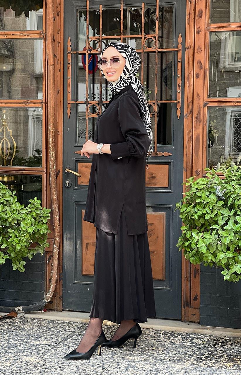 MİSS DALİDA Etekli Takım T25K-3001 Siyah