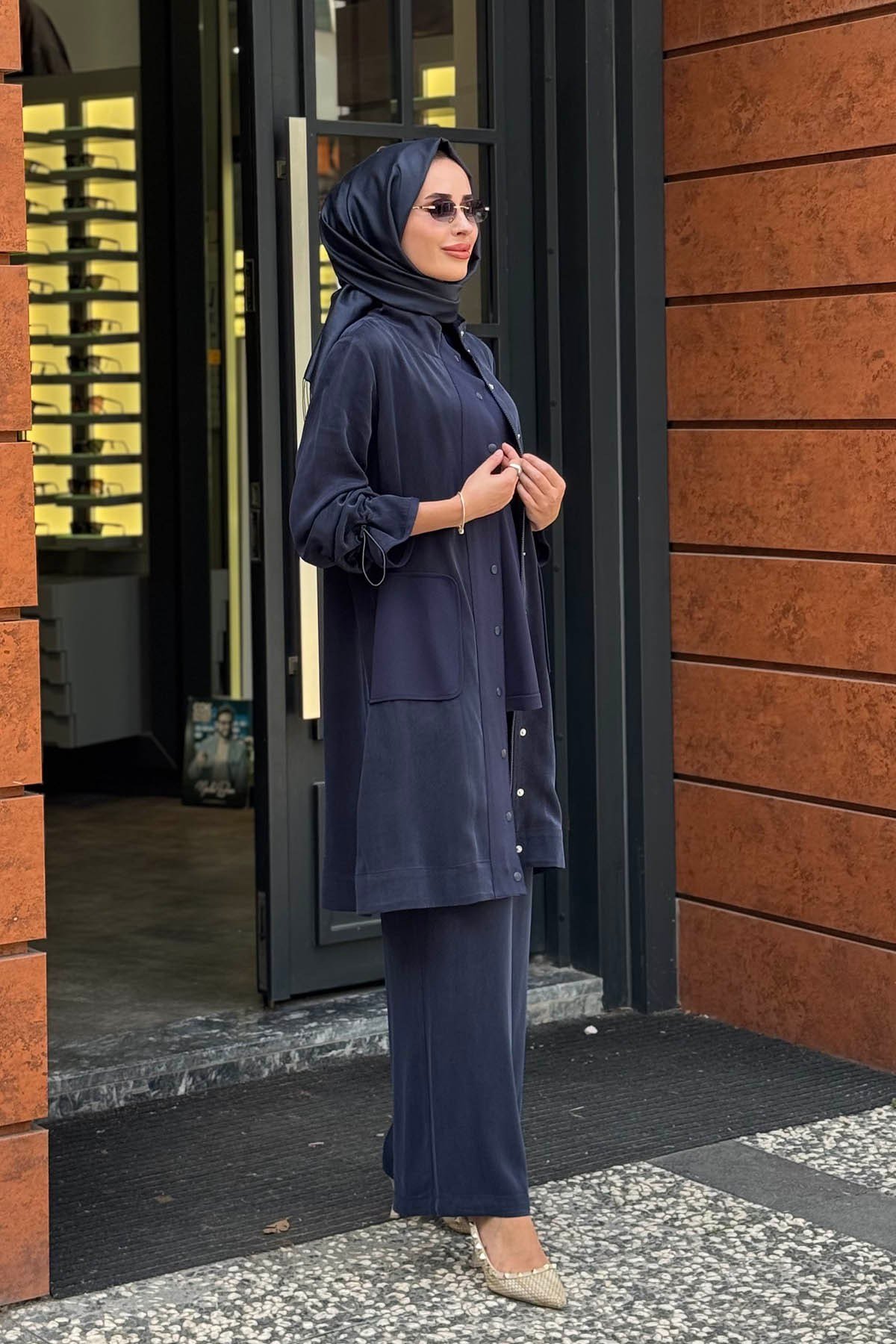 MİSS DALİDA Geniş Paça Pantolon 3267802 Lacivert