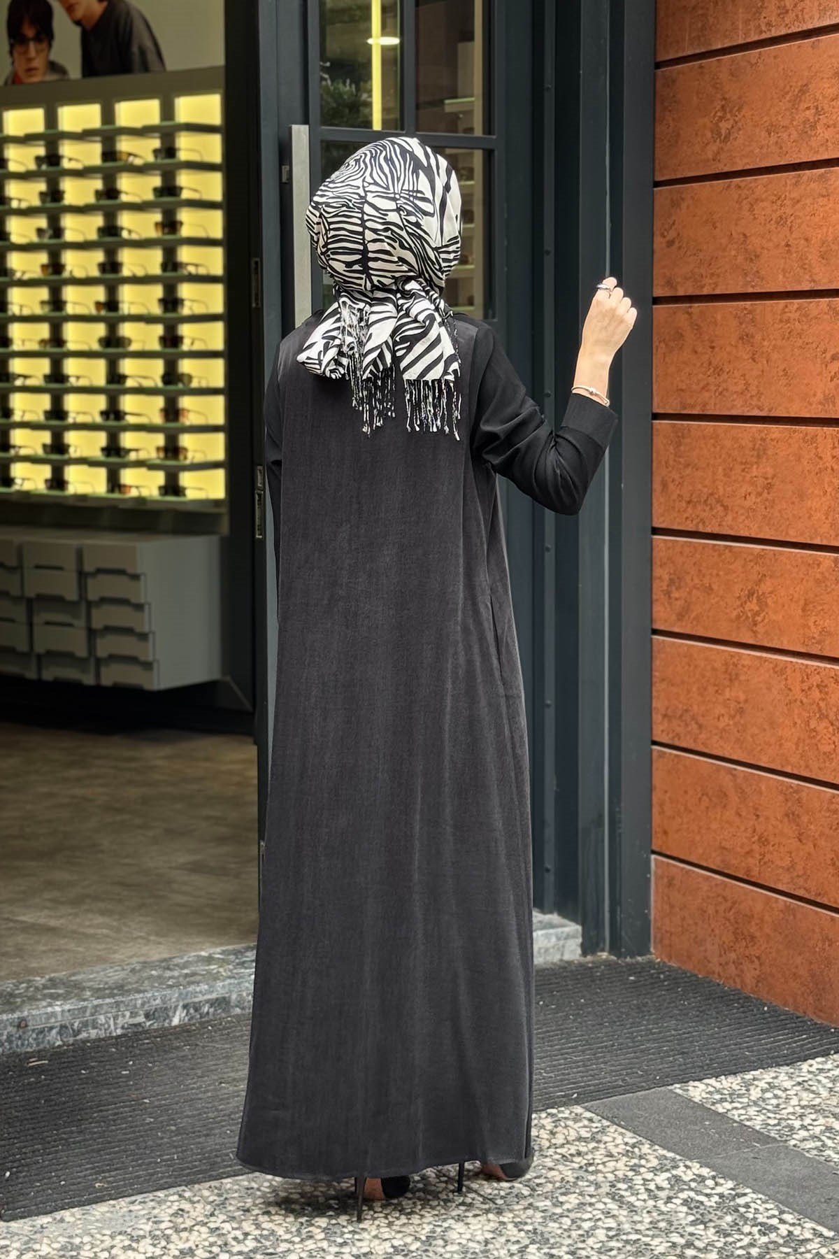 MİSS DALİDA Gömlek Yaka Triko Hırka 3269027 Siyah