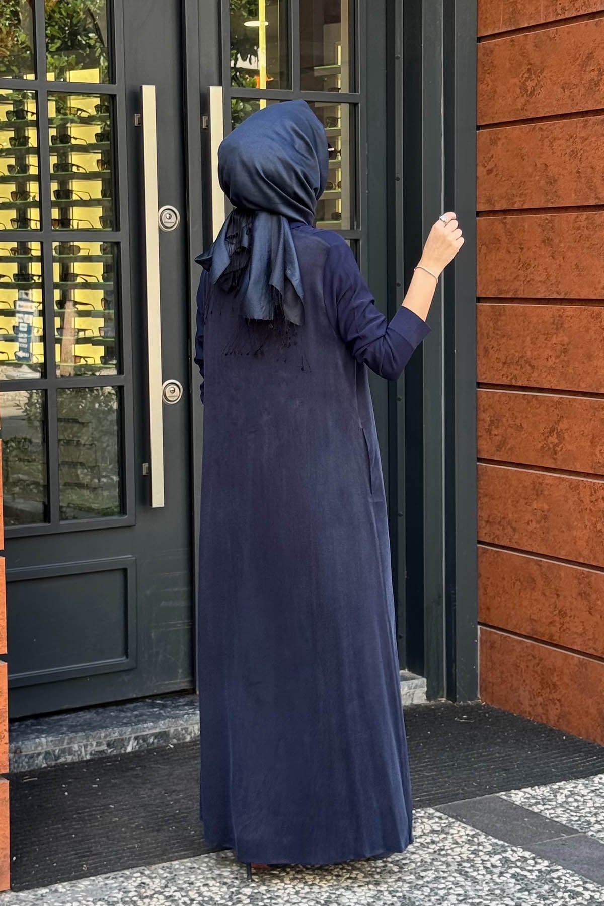 MİSS DALİDA Gömlek Yaka Triko Hırka 3269027 Lacivert