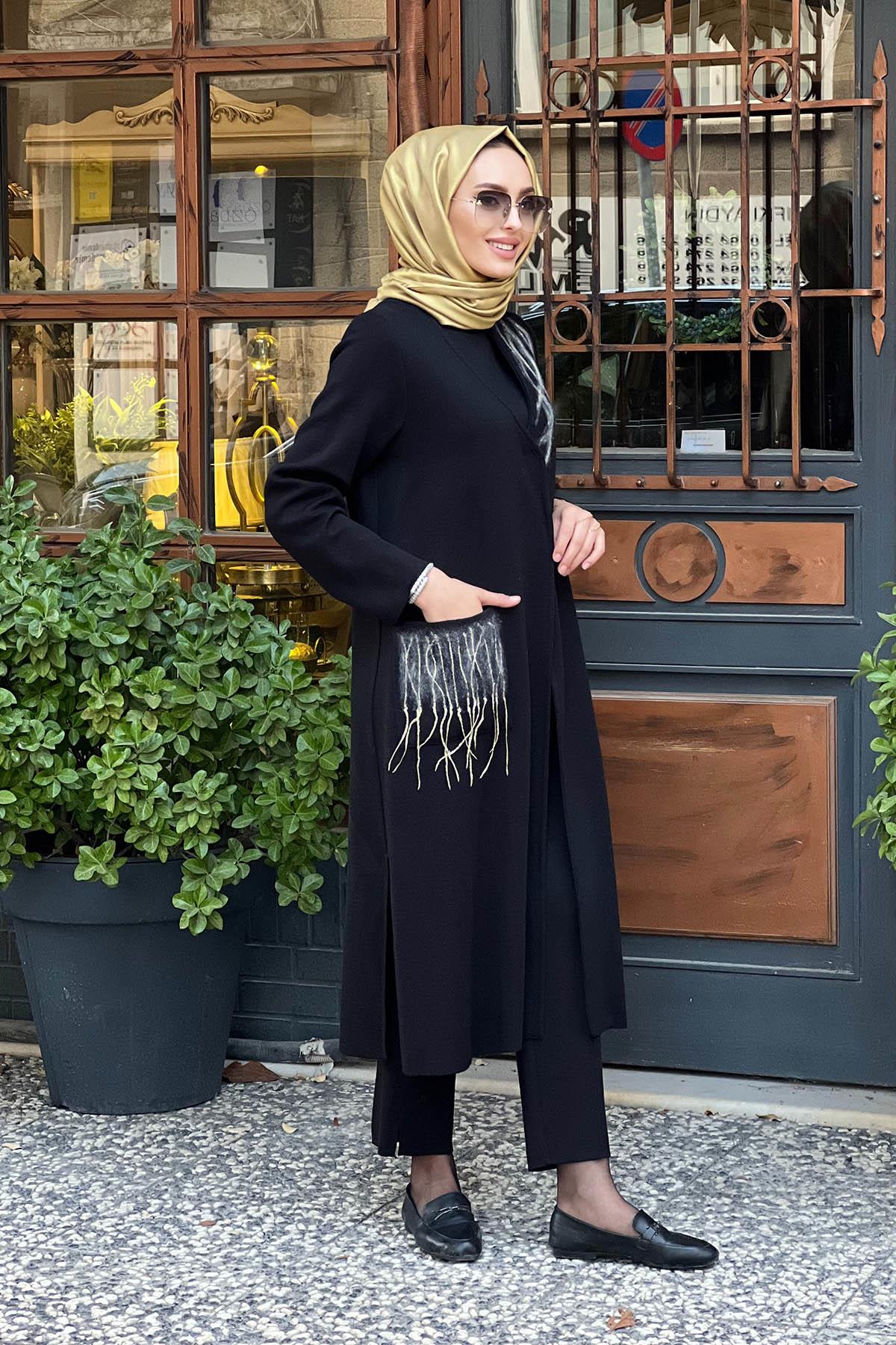 MİSS DALİDA HIRKA T25K-9021 Siyah