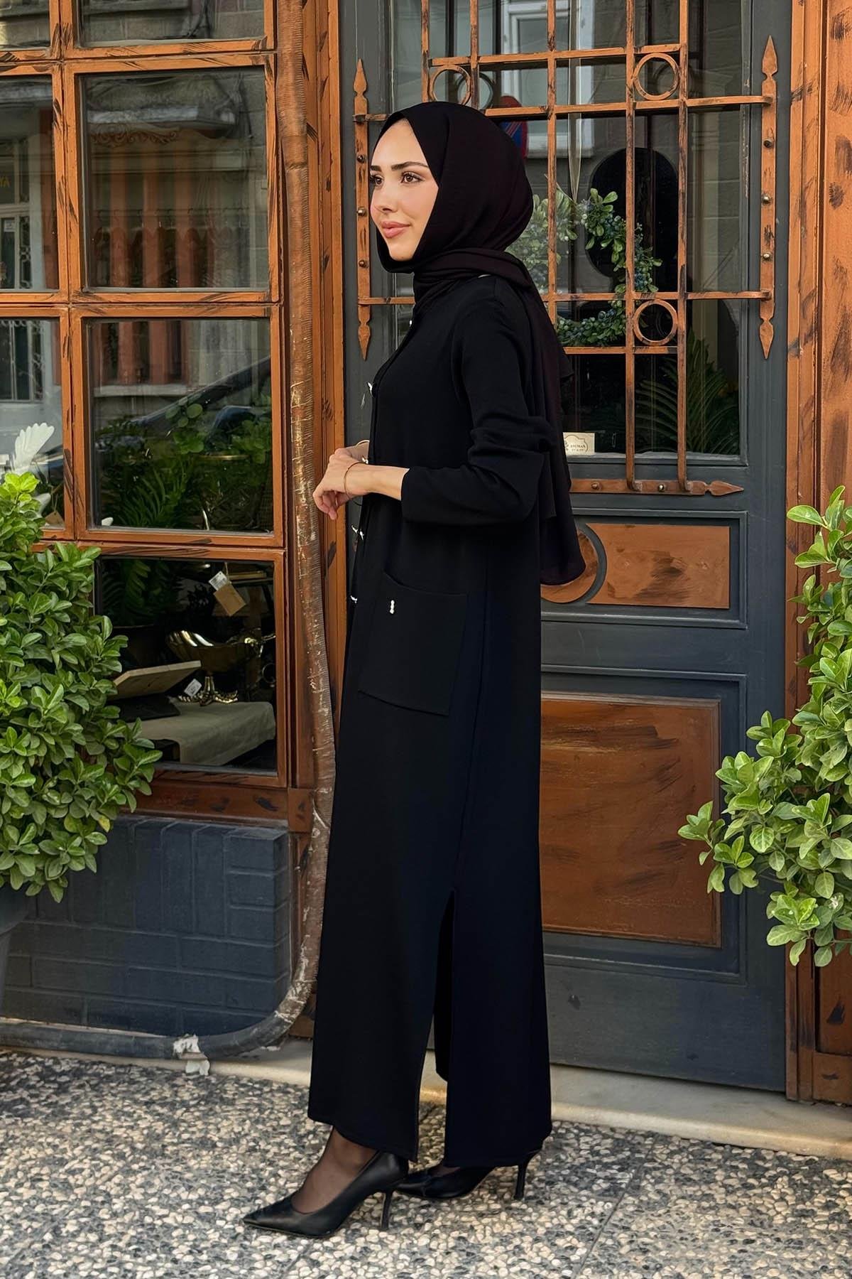 MİSS DALİDA Hırka T25PF-9000 Siyah