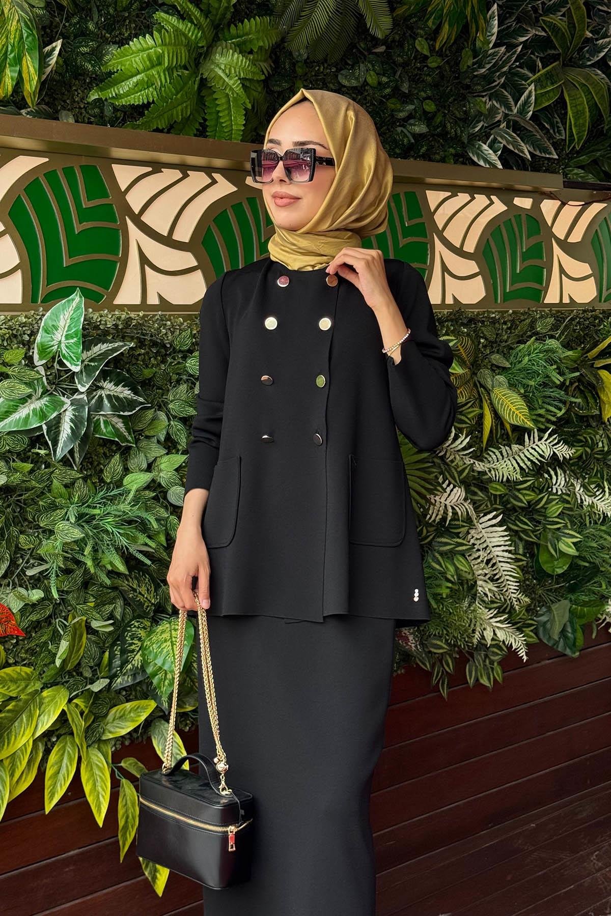 MİSS DALİDA Hırka T25PF-9203 Siyah