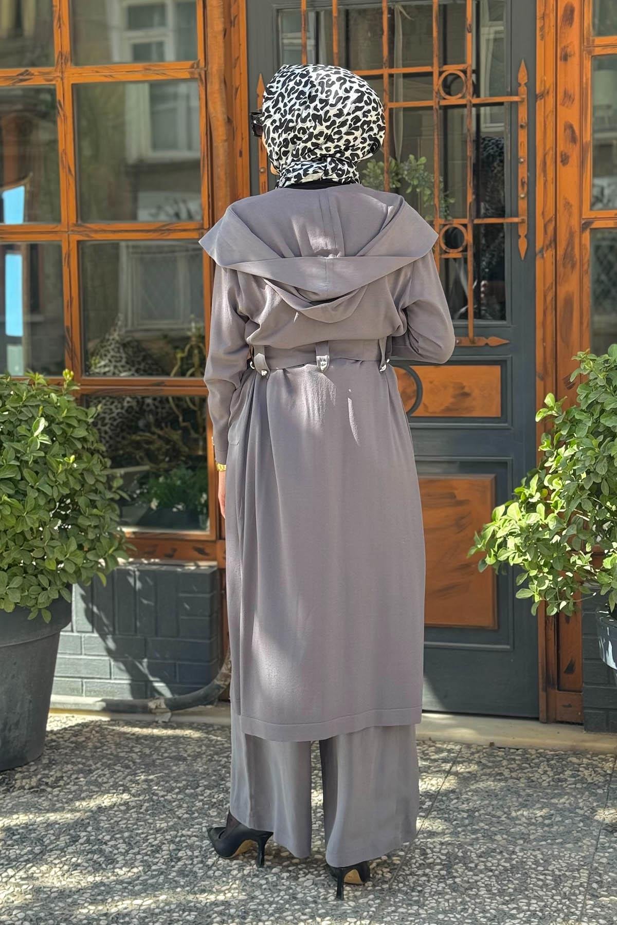 MİSS DALİDA Hırka T25Y-9010 Gri