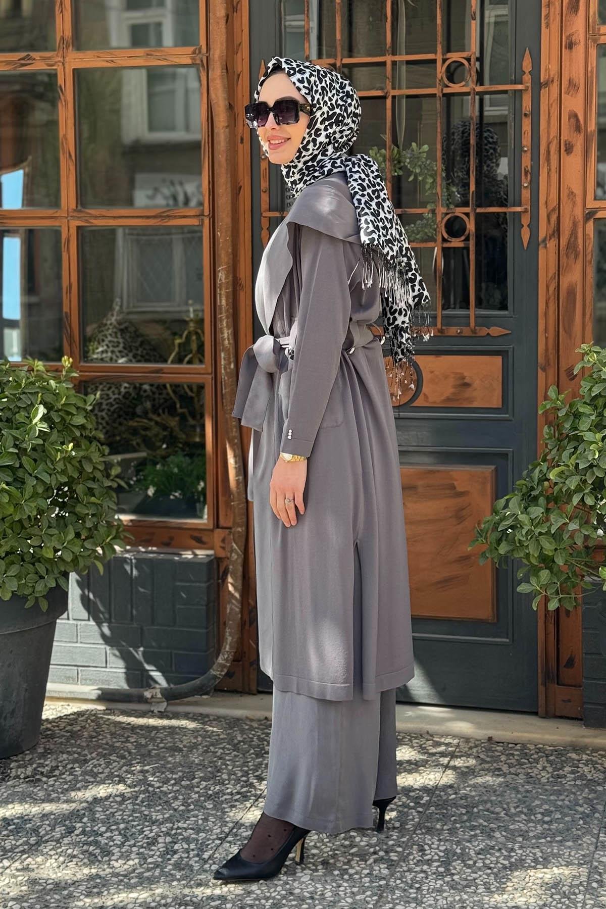 MİSS DALİDA Hırka T25Y-9010 Gri