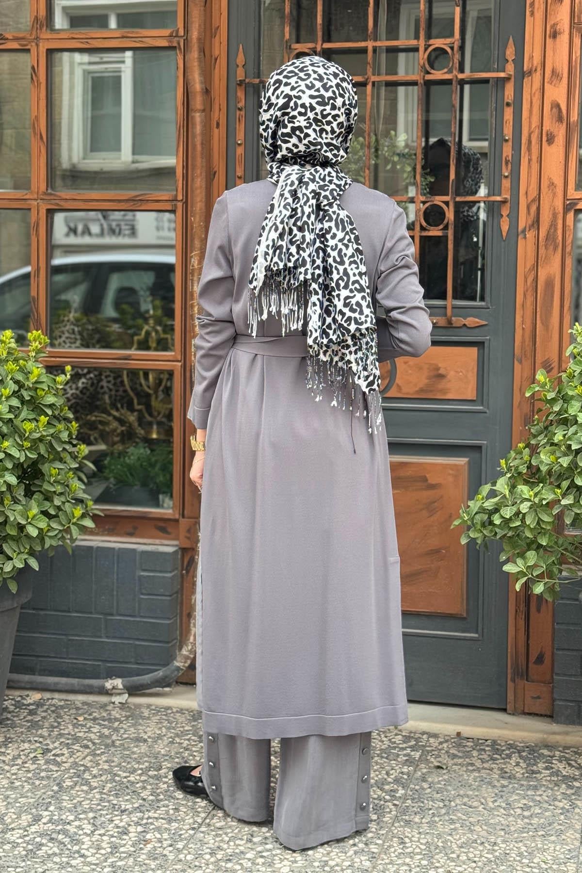 MİSS DALİDA Hırka-Tunik Takım T25Y-0006 Gri