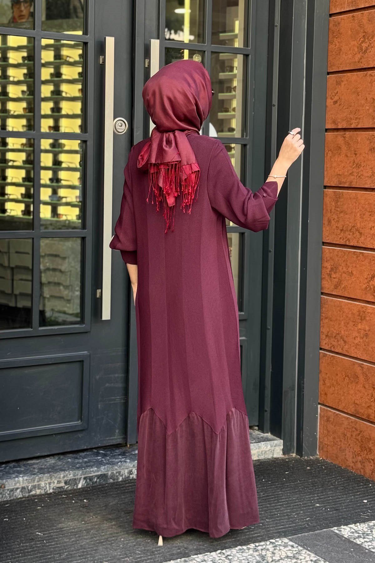 MİSS DALİDA Triko Elbise 3264005 Mürdüm