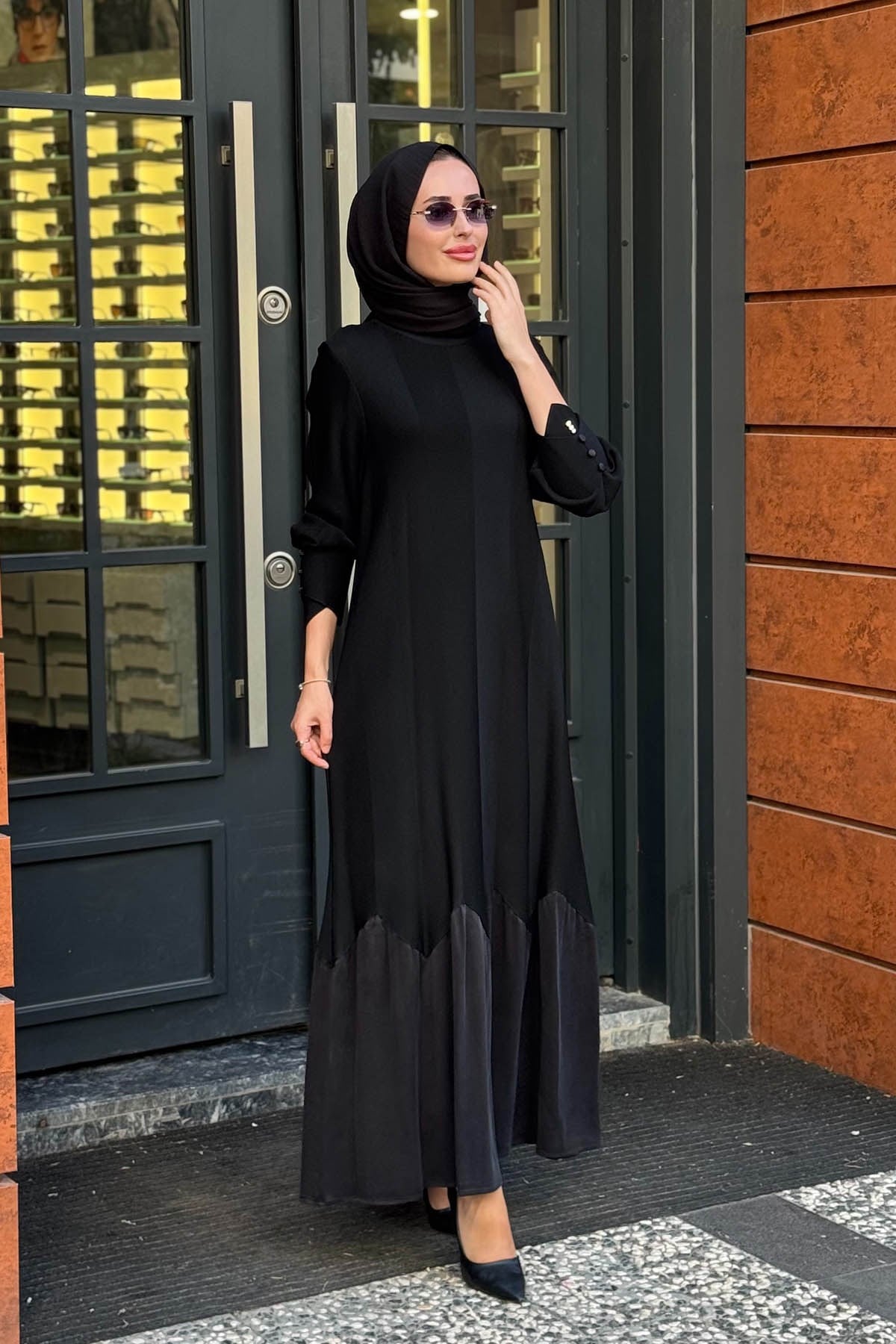 MİSS DALİDA Triko Elbise 3264005 Siyah