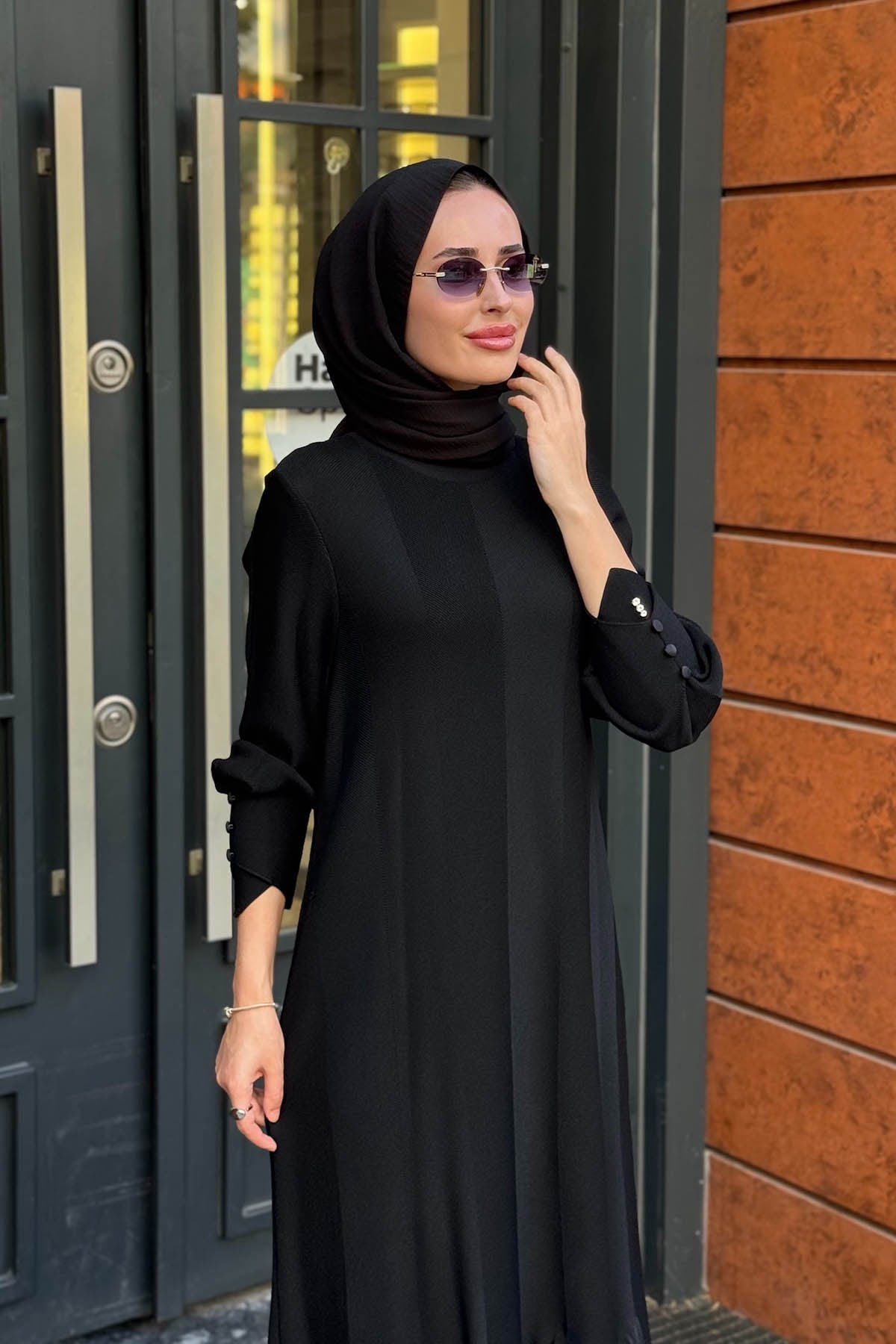 MİSS DALİDA Triko Elbise 3264005 Siyah