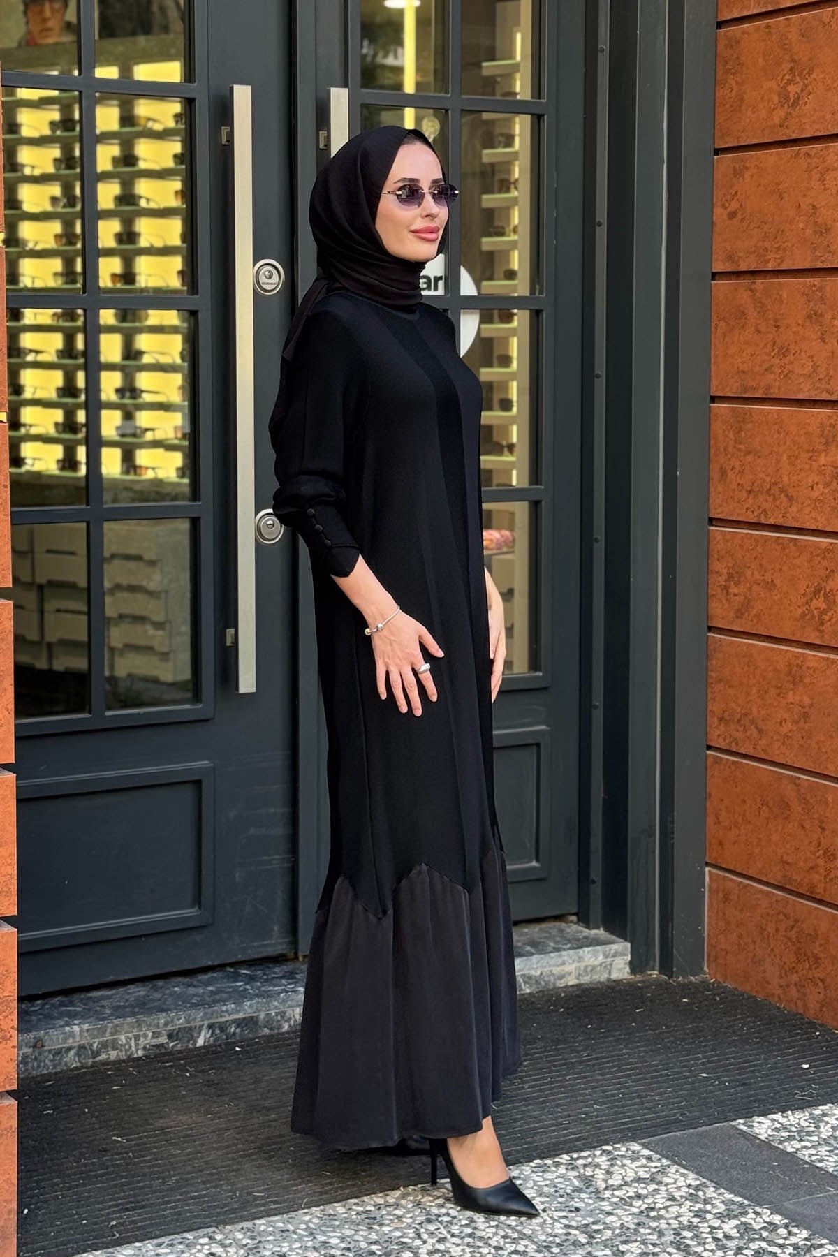 MİSS DALİDA Triko Elbise 3264005 Siyah