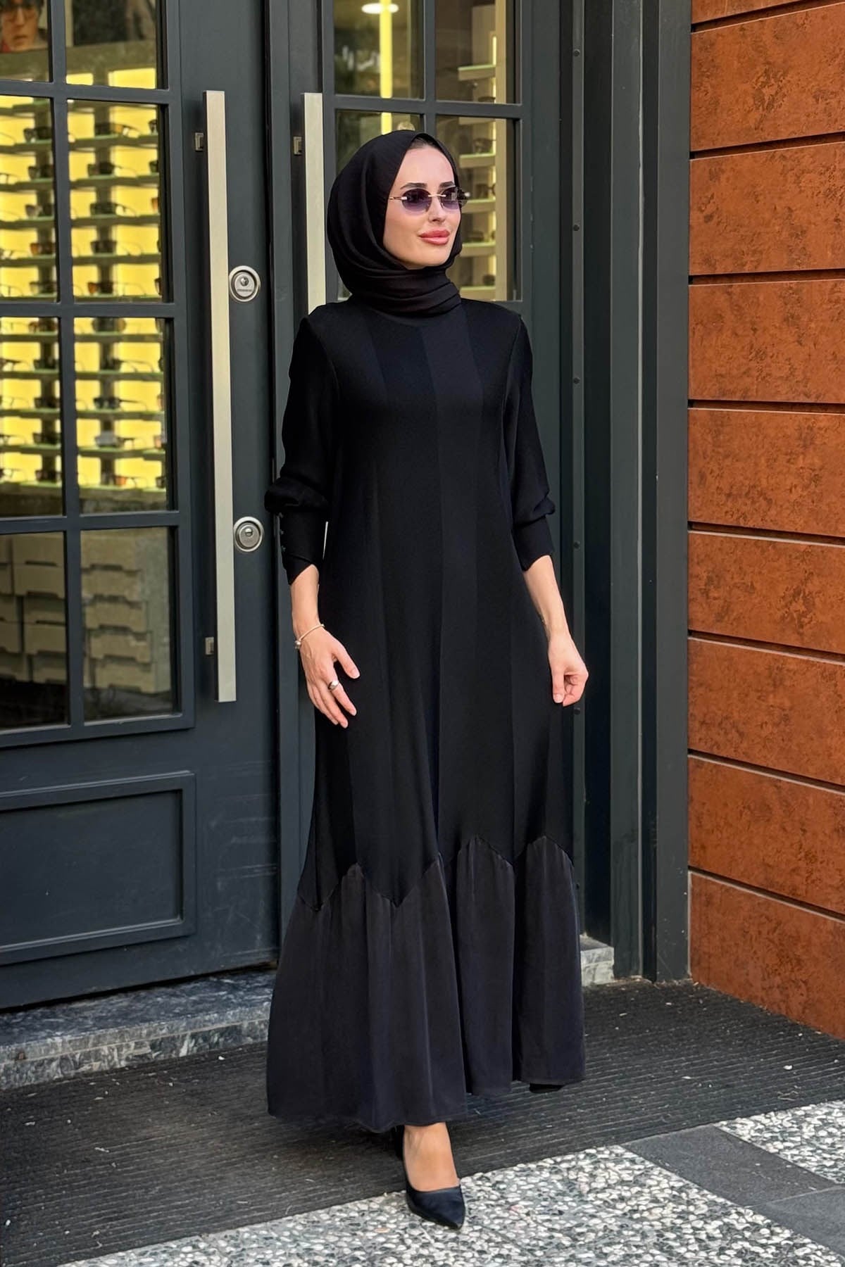 MİSS DALİDA Triko Elbise 3264005 Siyah
