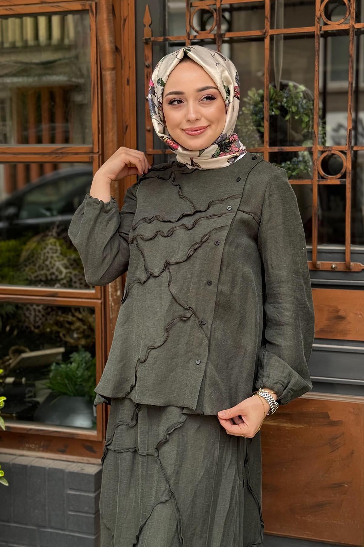 MissWhence Etekli Takım 37305 Haki