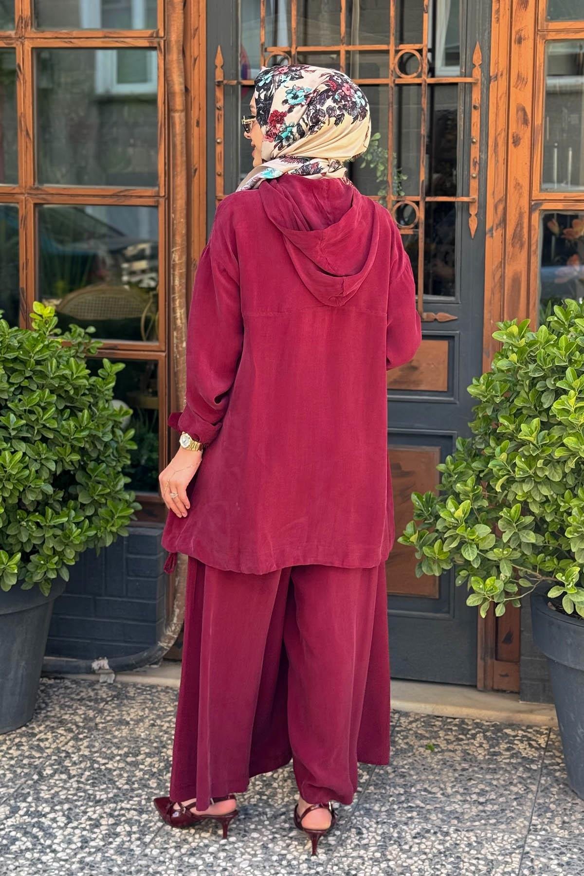 MissWhence Pantolonlu Takım 37007 Bordo