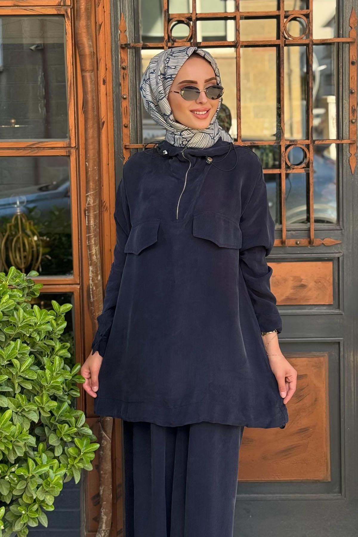 MissWhence Pantolonlu Takım 37007 Lacivert