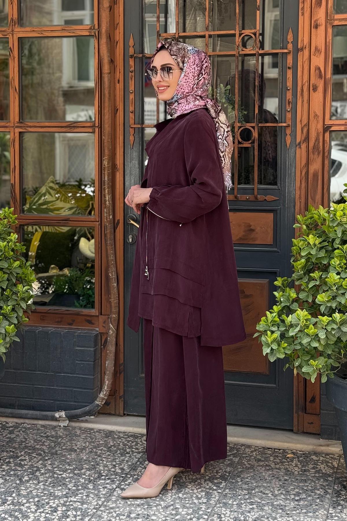 MissWhence Takım 37205 Bordo