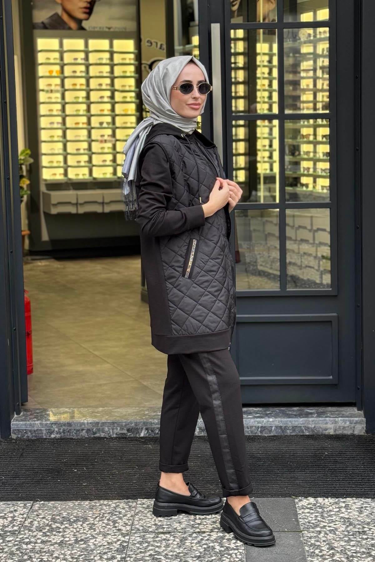 Moodbasic 3lü Pantolonlu Takım MM24.0273 Siyah