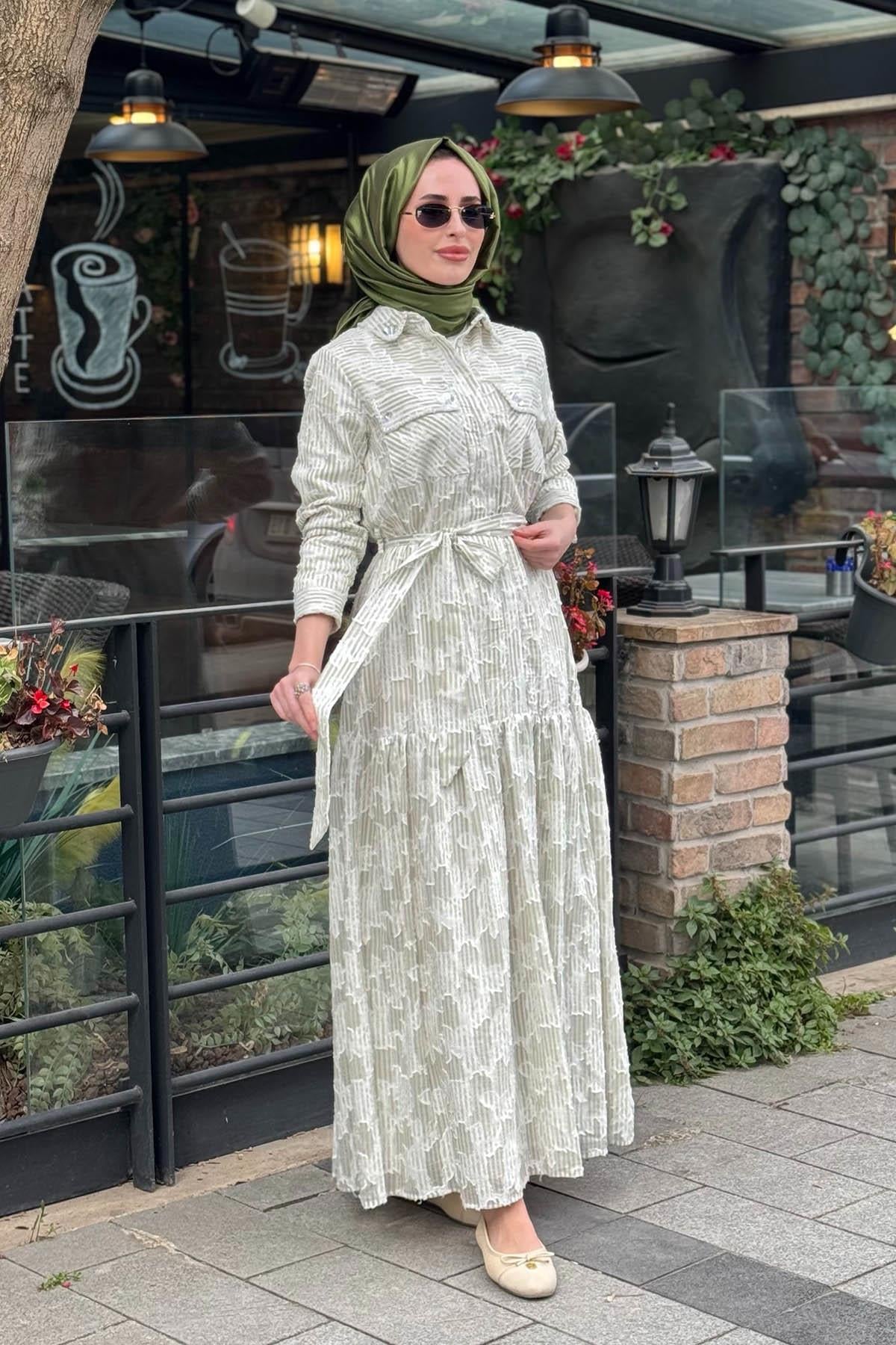 Moodbasic Elbise MA06.08 Çağla