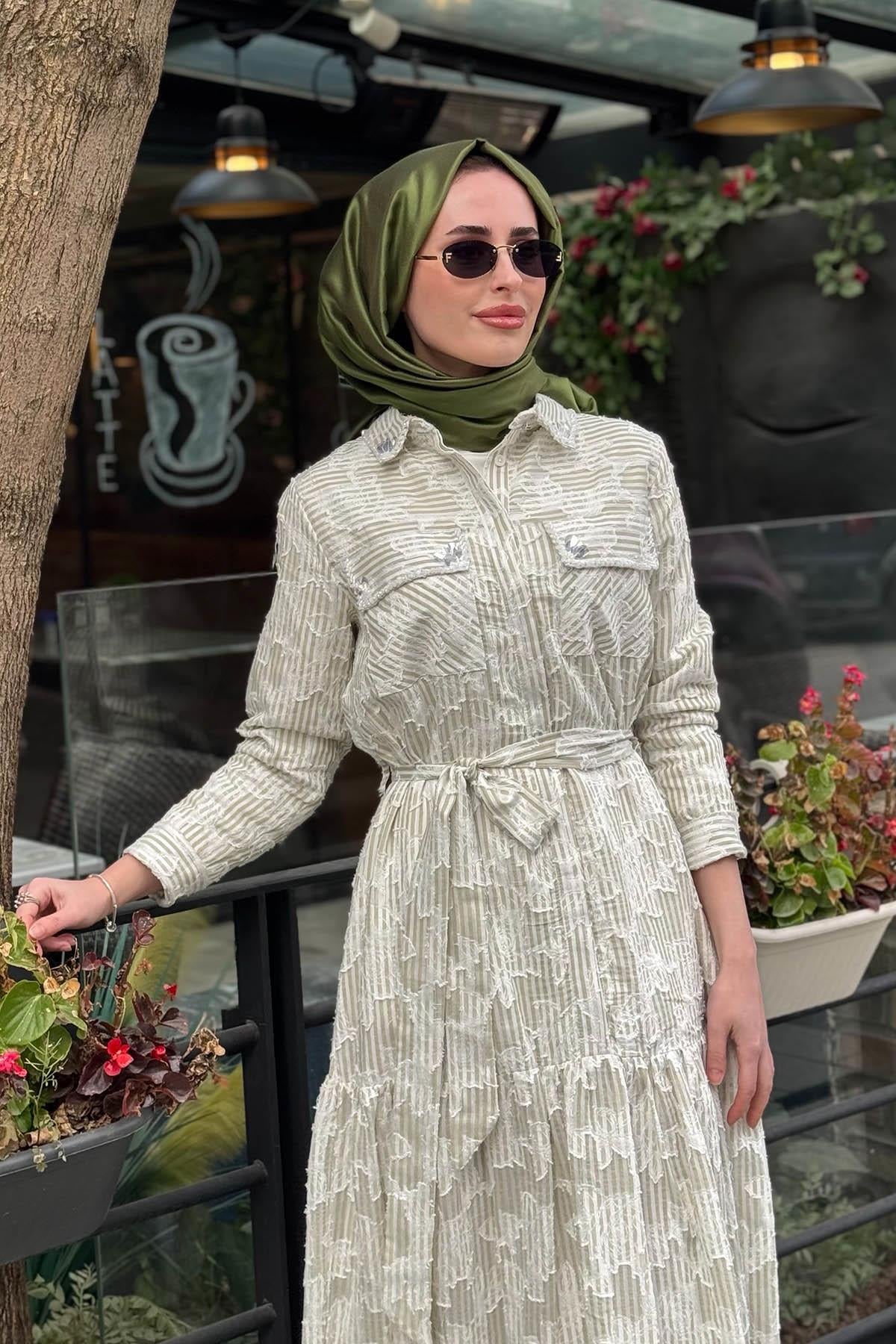 Moodbasic Elbise MA06.08 Çağla