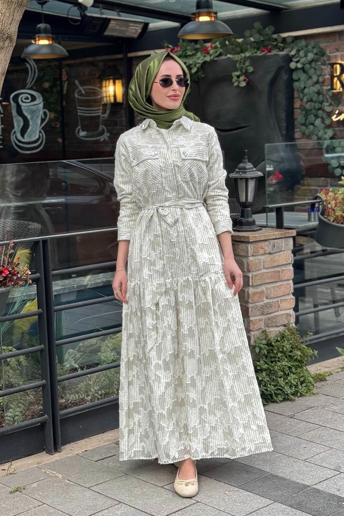 Moodbasic Elbise MA06.08 Çağla