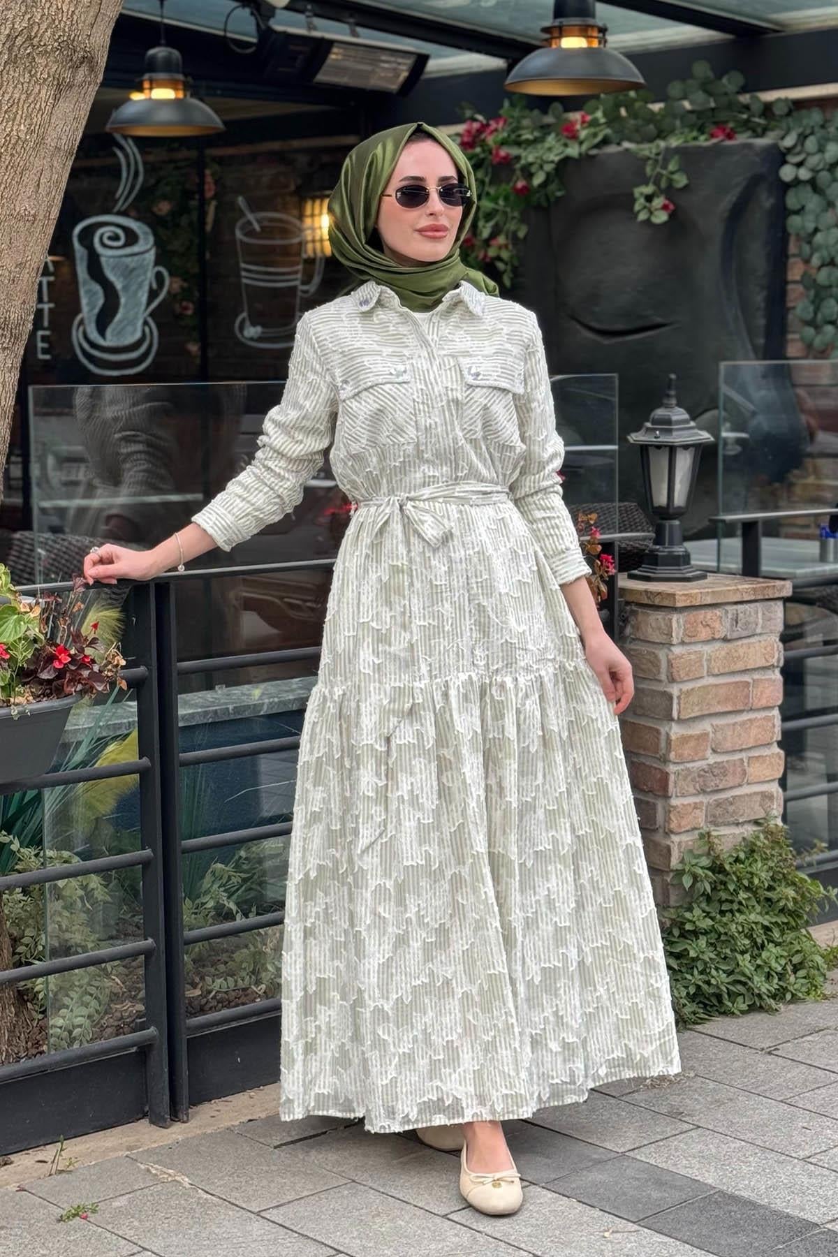 Moodbasic Elbise MA06.08 Çağla