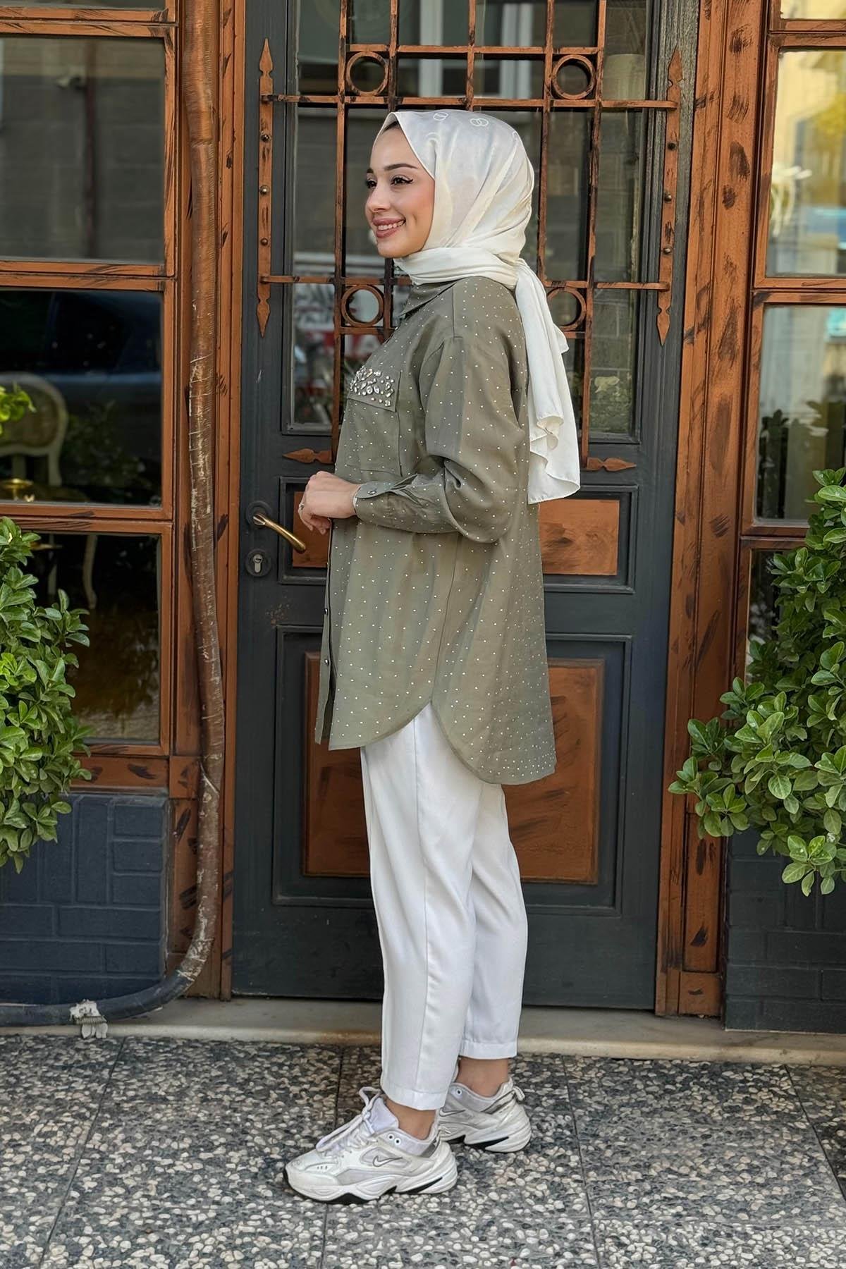 Moodbasic Gömlek MA11.10 Haki