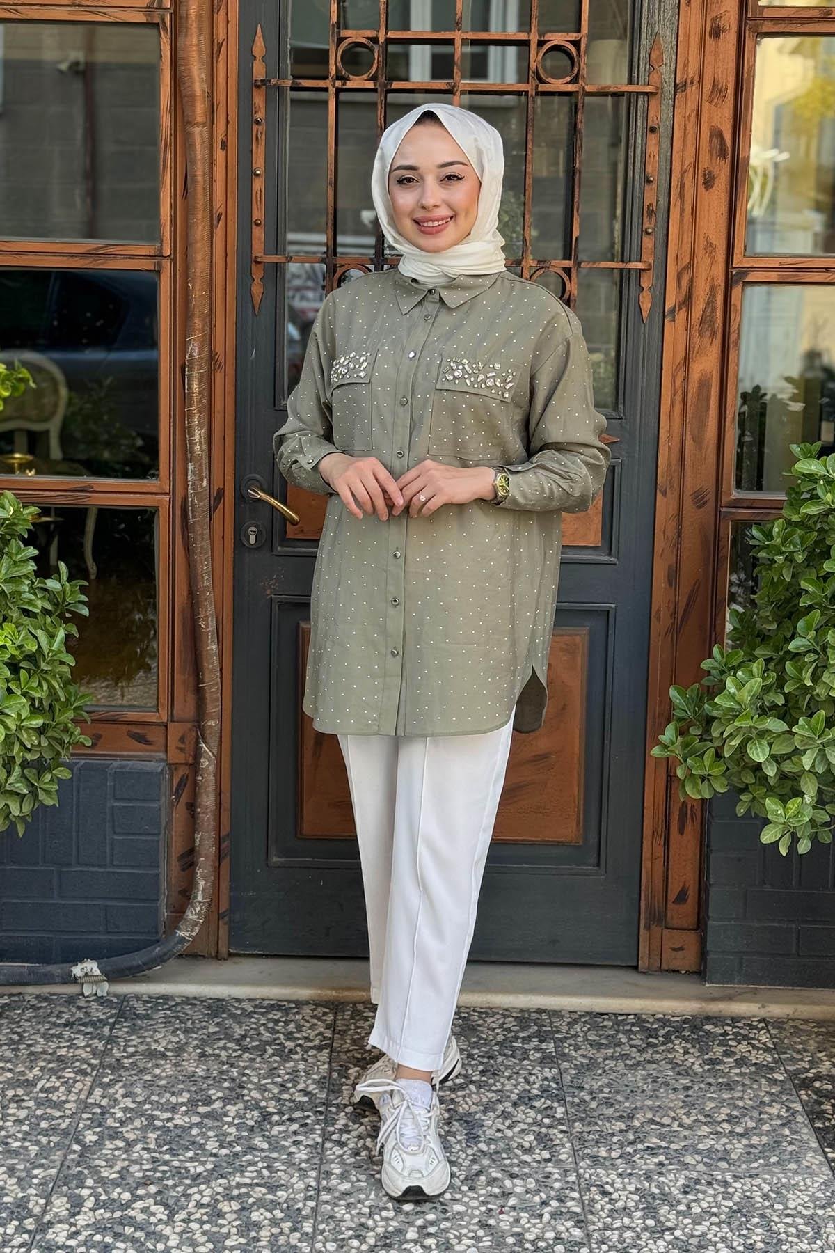 Moodbasic Gömlek MA11.10 Haki