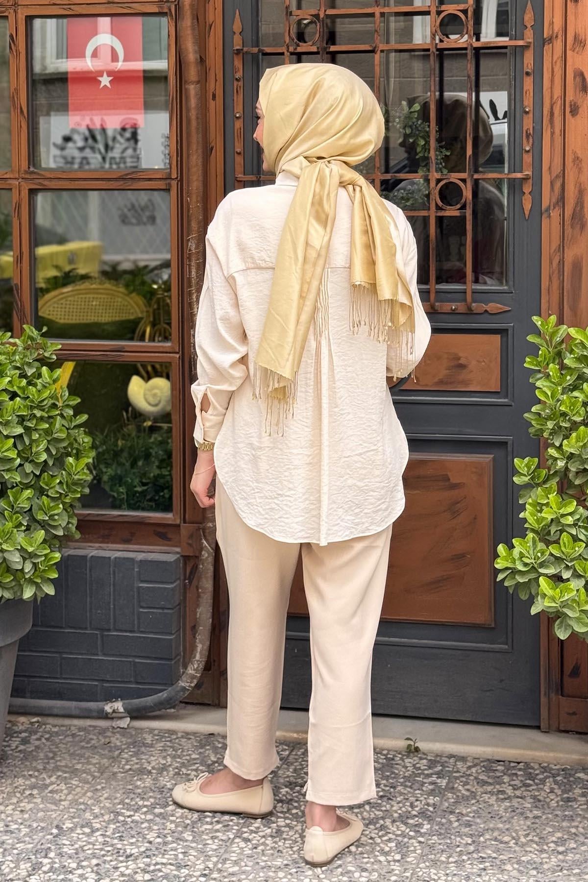 Moodbasic Gömlek MA11.13 Vanilya