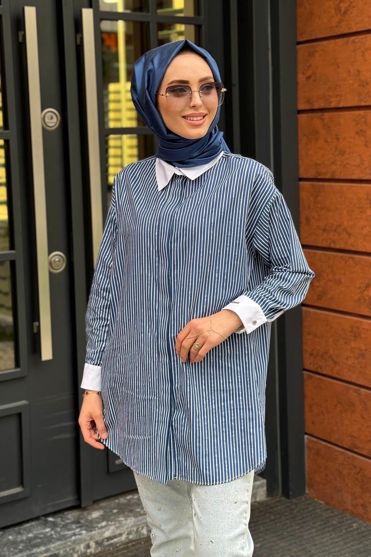 Moodbasic Gömlek MB11.253 Lacivert