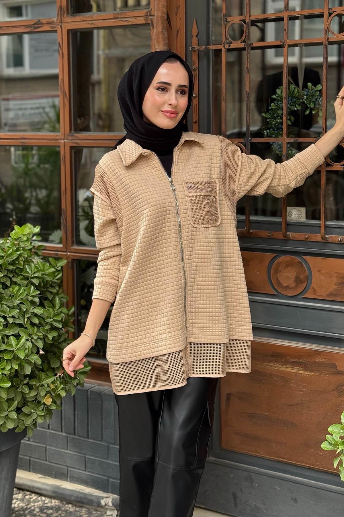 Moodbasic Gömlek MB11.299 Bej