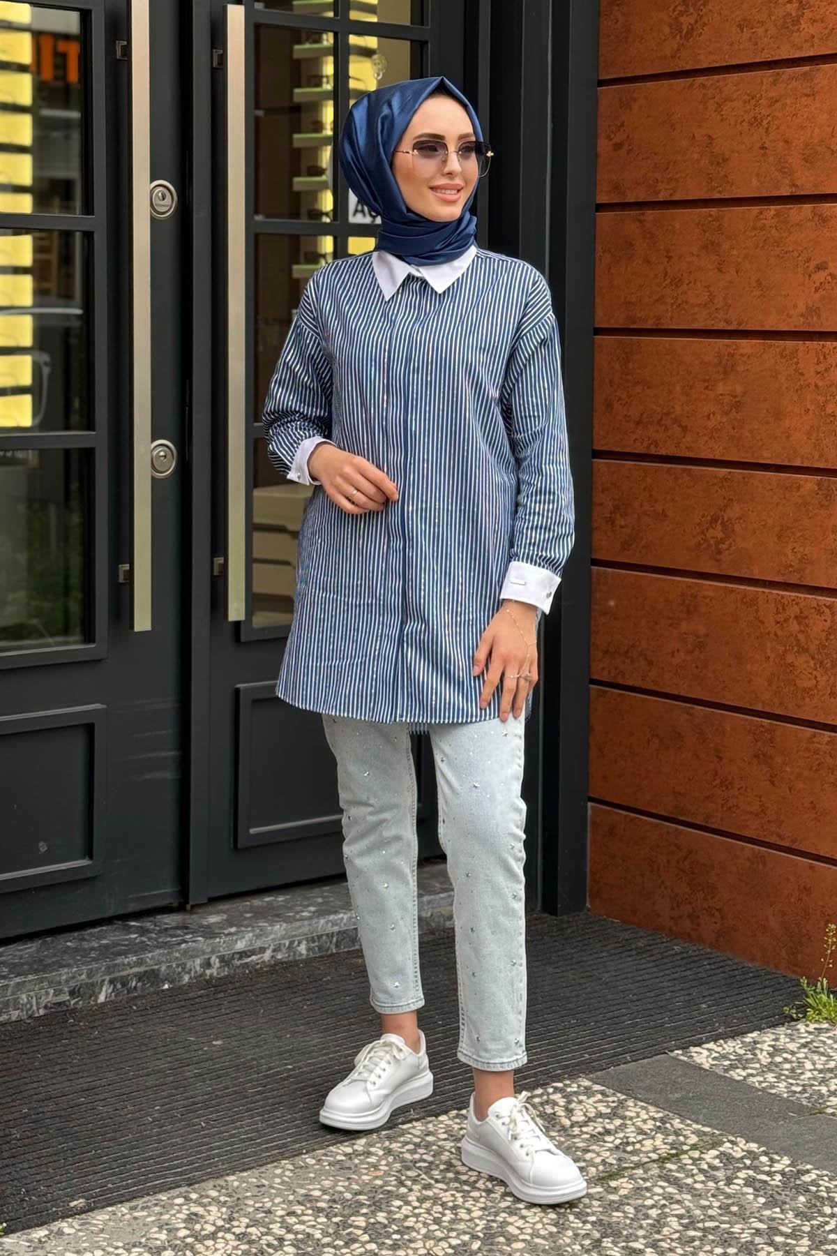 Moodbasic Gömlek MB11.253 Lacivert