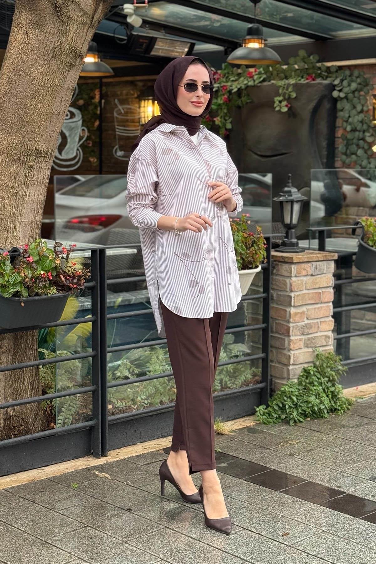 Moodbasic Gömlek MB11.296 Bej