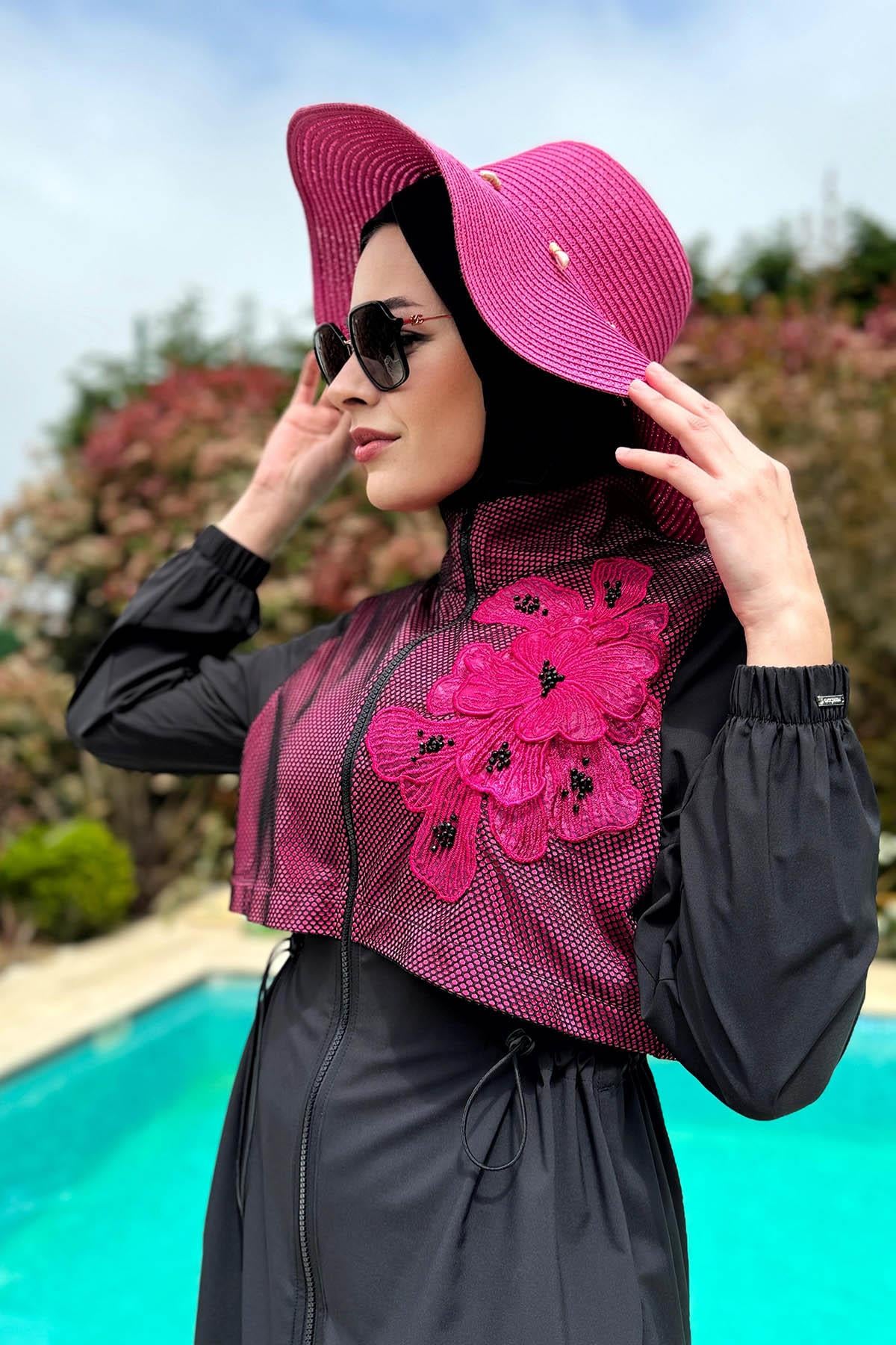 Moodbasic Haşema SW36.289 Siyah - Fuşya