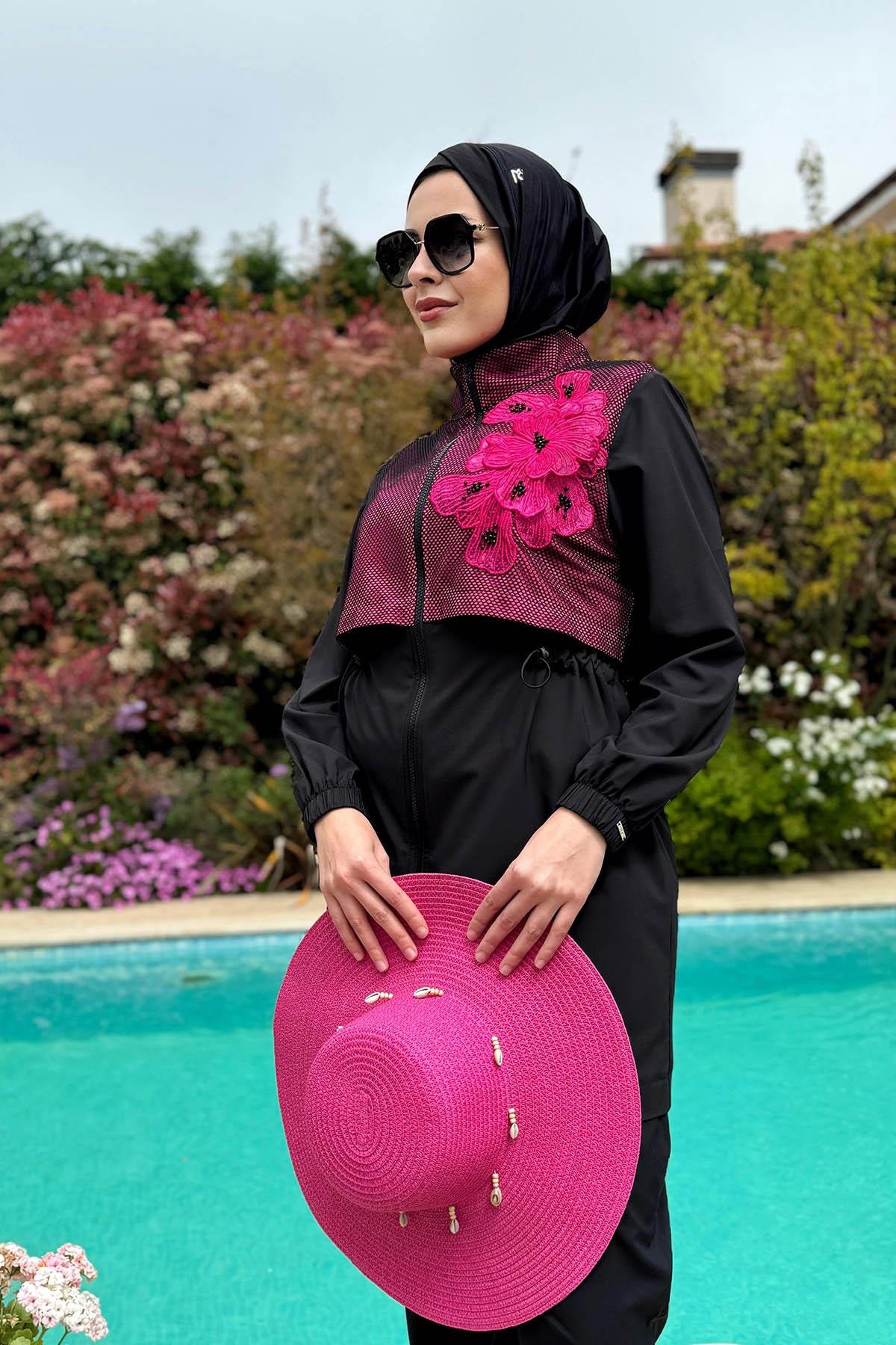 Moodbasic Haşema SW36.289 Siyah - Fuşya