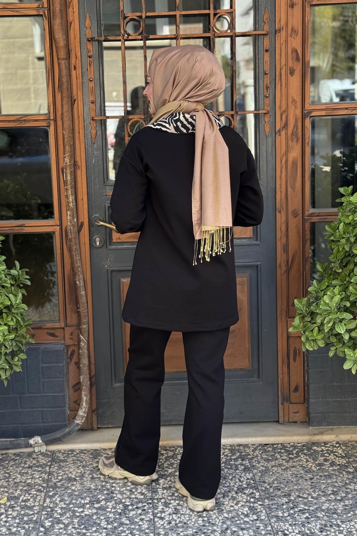 Moodbasic Pantolon Takım MA24.38 Siyah