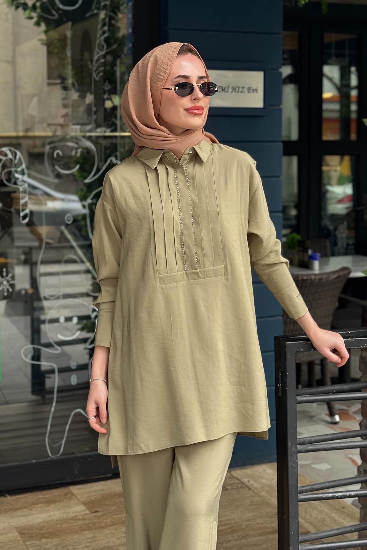 Moodbasic Pantolonlu Takım MB24.744 Haki