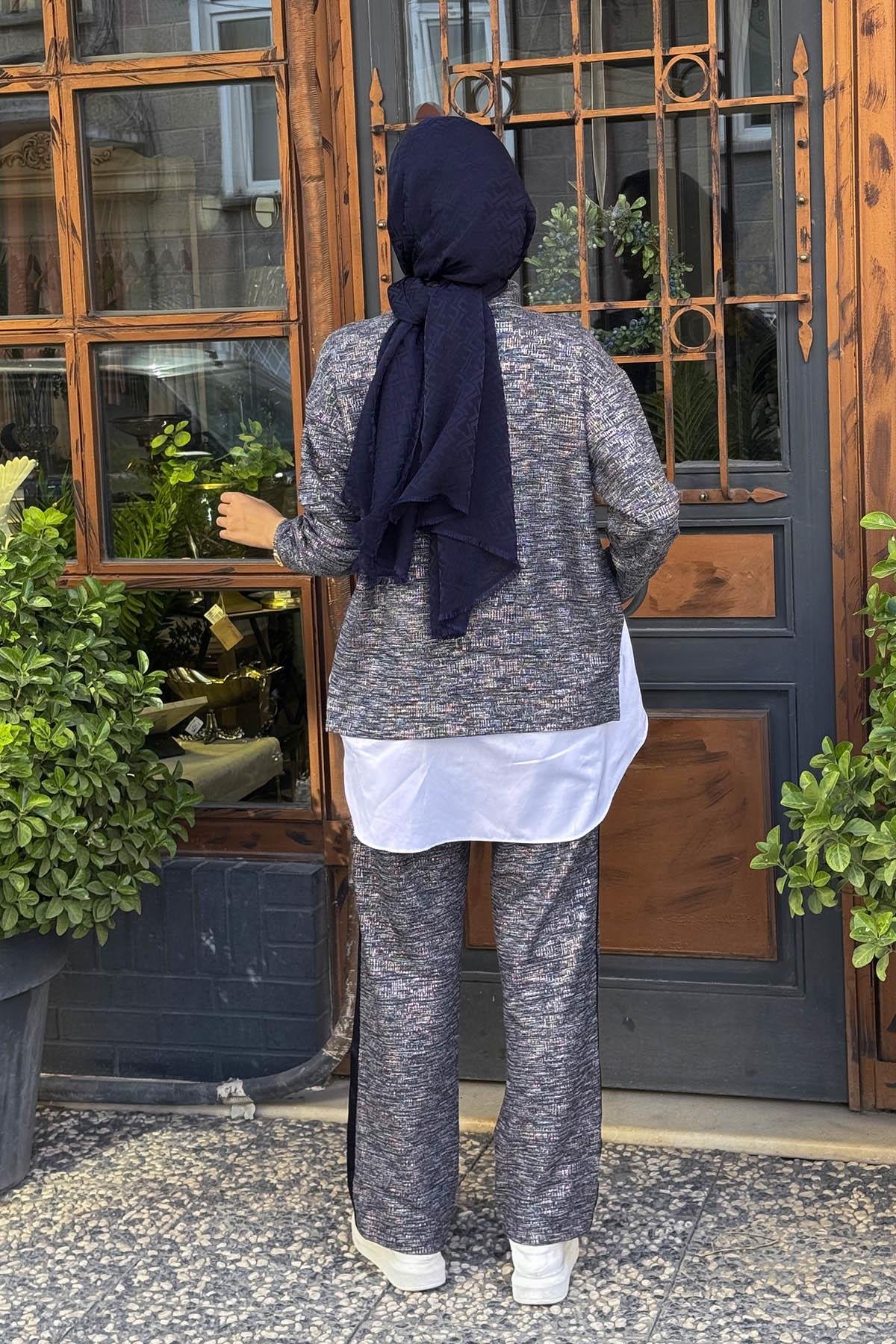 Moodbasic Pantolonlu Takım MB24.697 Lacivert