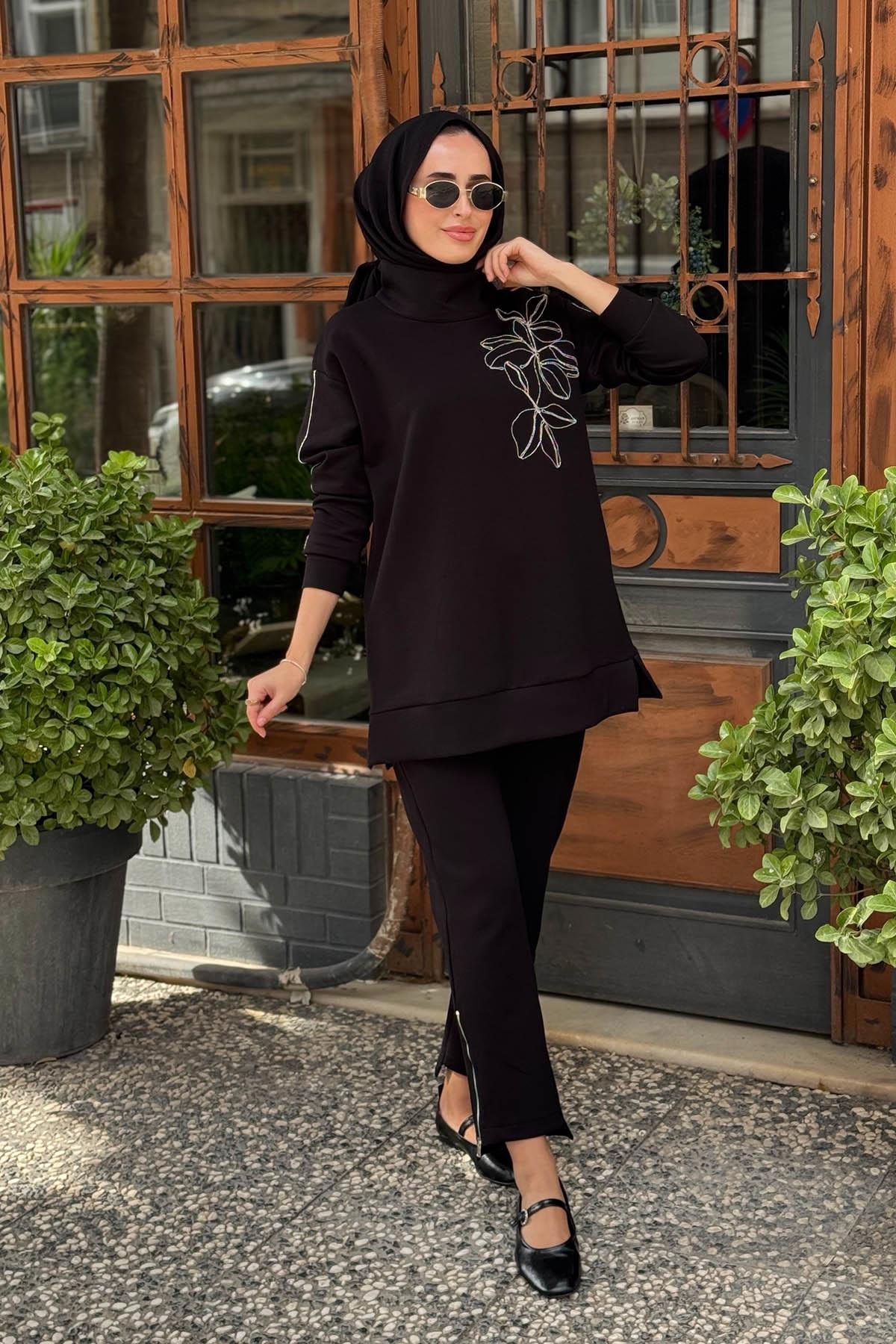 Moodbasic Pantolonlu Takım MB24.704 Siyah