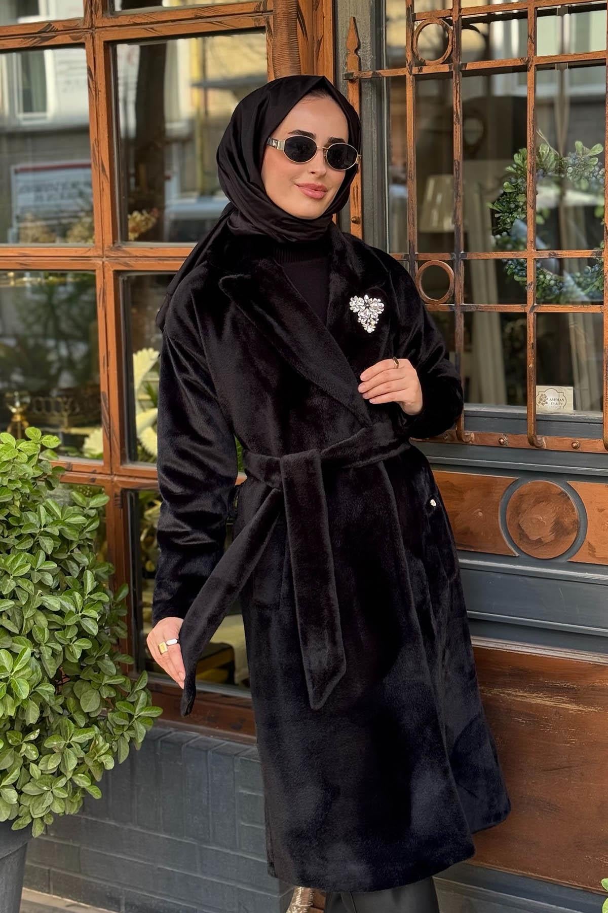 Moodbasic Peluş Kaban MA14.01 Siyah